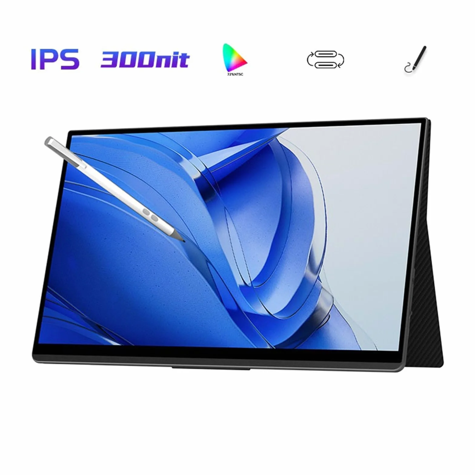 Przenośne monitory 15,6-calowy przenośny ekran dotykowy IPS monitor biurowy laptop zewnętrzny ekran rozszerzeń rozdzielczość 1920 * 1080