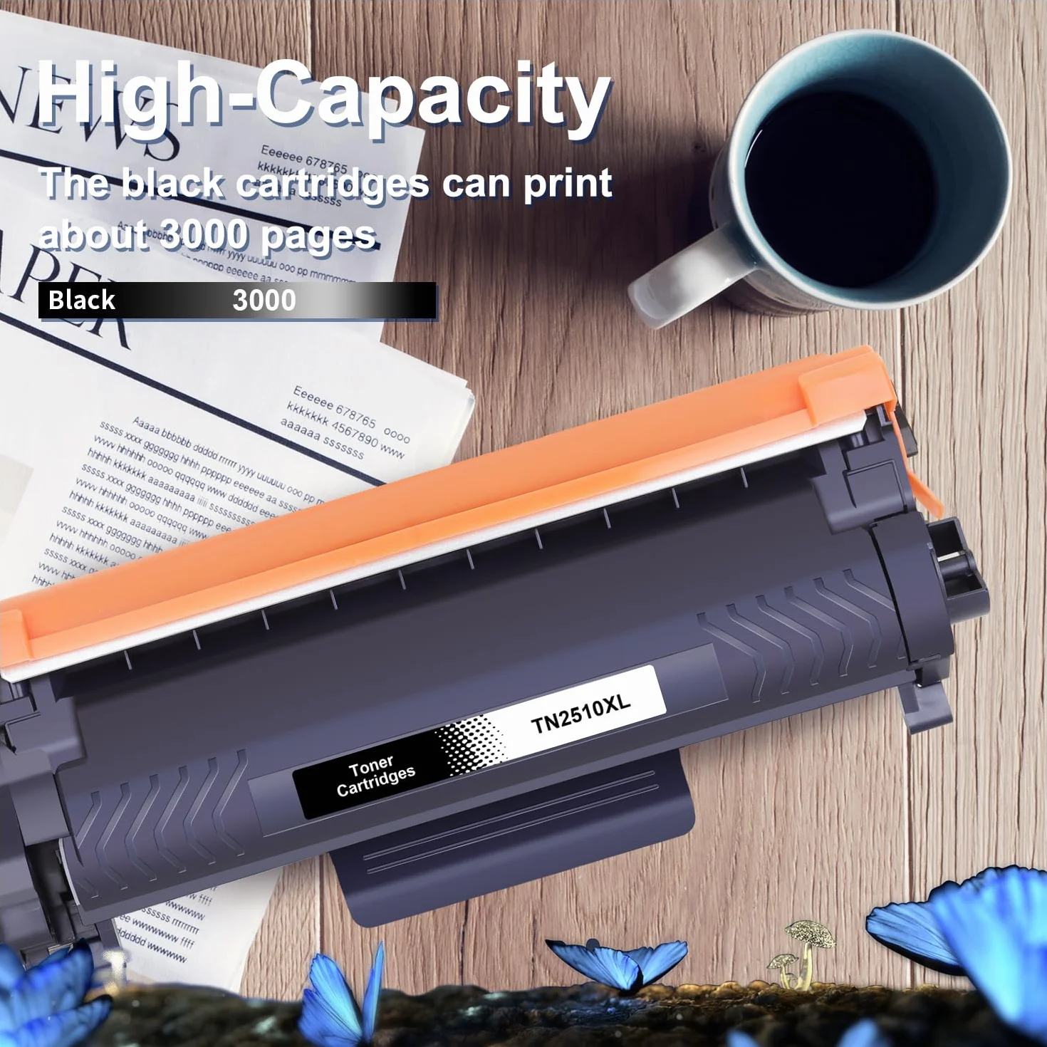 LOSMANN TN-2510XL toner kompatybilny z Brother TN2510 XL do Brother HL-L2400DW HL-L2445DW DCP-L2660DW DCP-2620DW MFC-L2800DW MFC-2835DW MFC-L2860DW MFC-L2827DWXL MFC-L2827DW MFC-L2827DW 7DWE (1 czarny