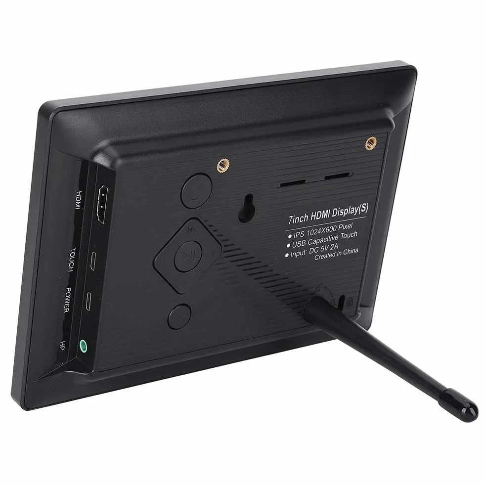 7-calowy monitor IPS z pełnym kątem widzenia i ekranem LCD Wyświetlacz HDMI z obudową do komputera Mini PC Display