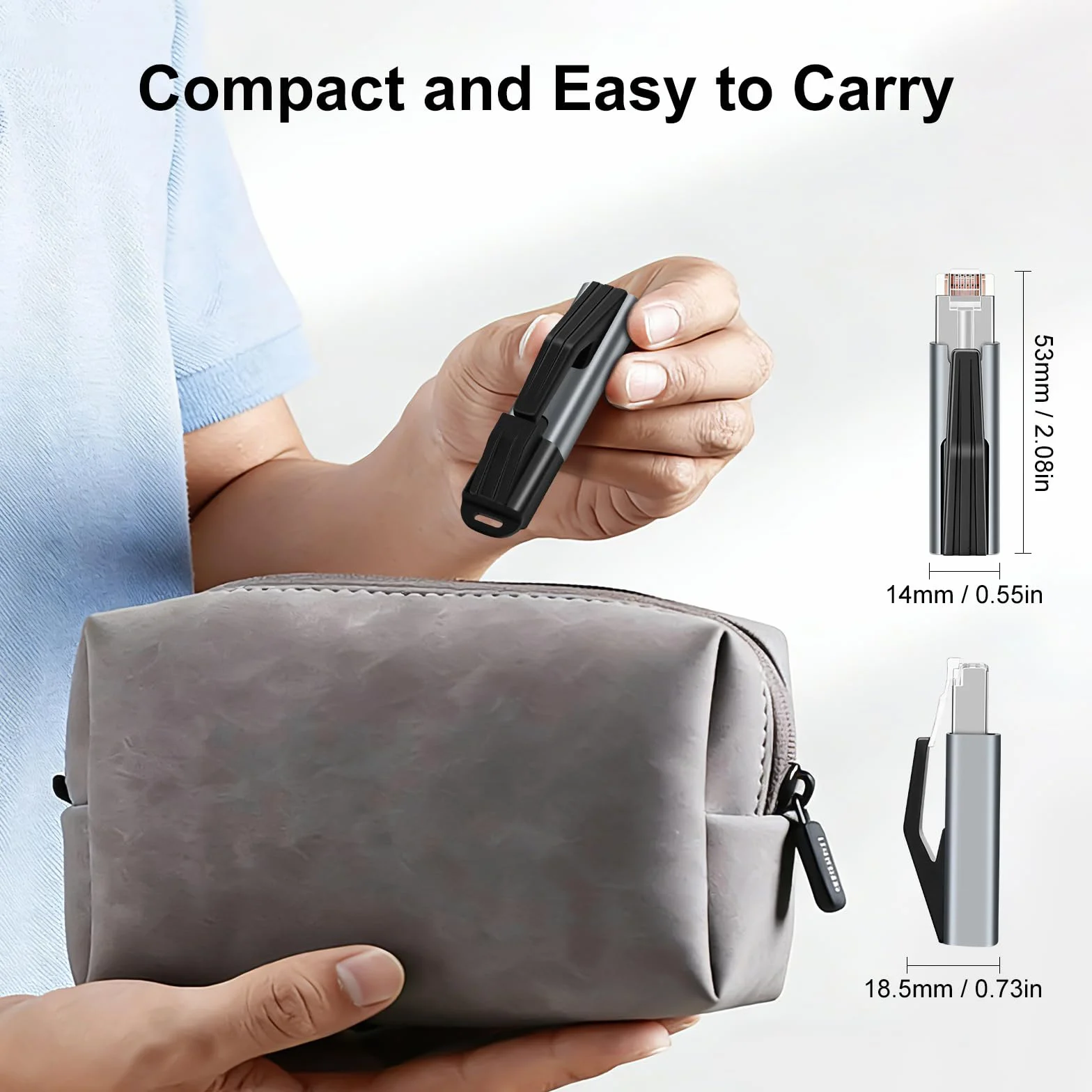 Adapter USB C na Ethernet, złącze USB-C żeńskie na męskie złącze gigabitowe RJ45 1000 Mb/s do Chromebooka/MacBooka Pro, Thunderbolt 3 typu C Network Dongle