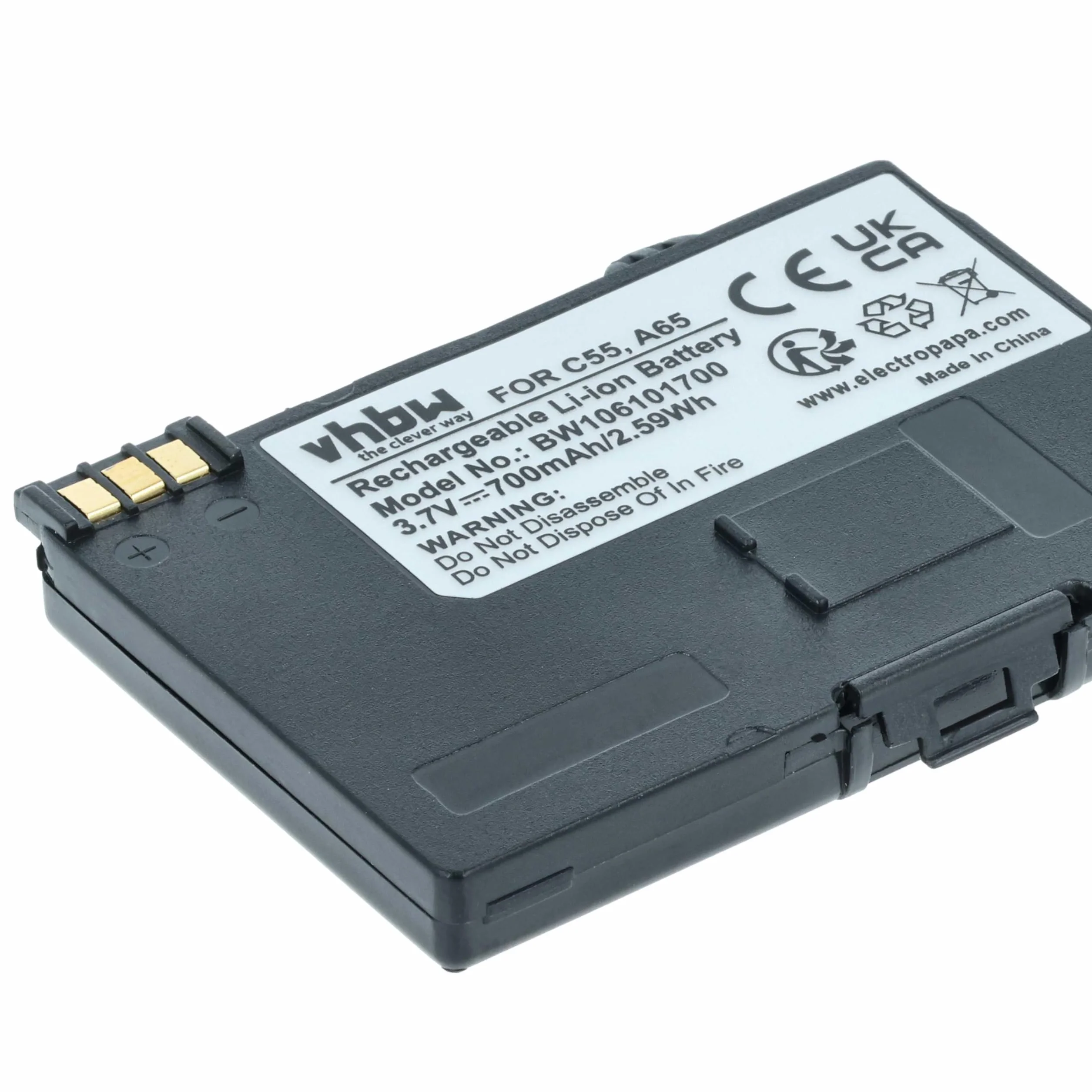vhbw Bateria kompatybilna z telefonami Siemens A51, A52, A55, A57, A58, A60, A62, A65, A70, A75, C55, C57, C58, C60, CL60, M55, MC60, S55, SC60 (700 mAh)