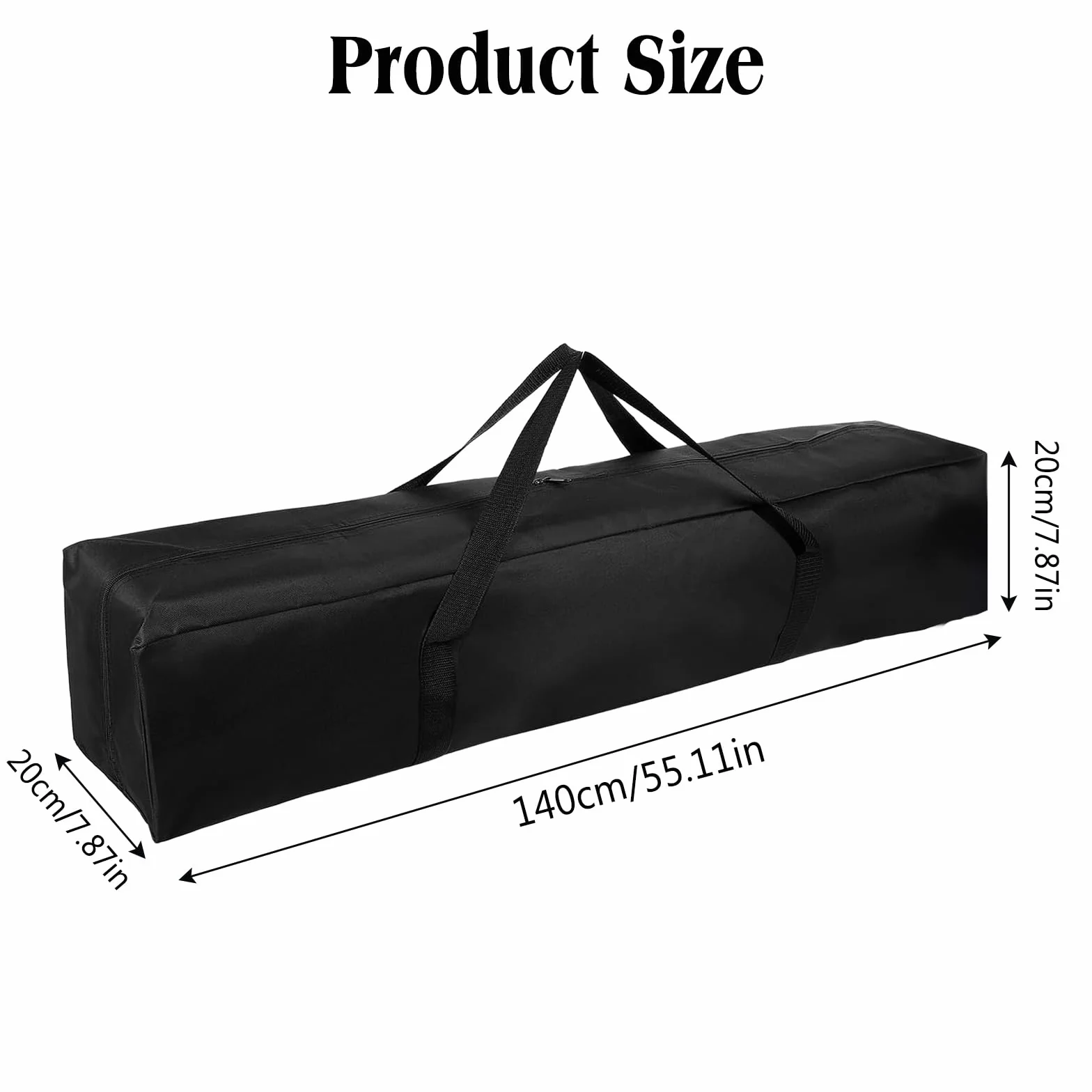 Torba na Statyw 140x20x20 cm, Wodoszczelna, Przenośna Torba Oxford na Statywy, Drążki Namiotowe, Mikrofony i Akcesoria Kempingowe, Torba do Noszenia na Statyw