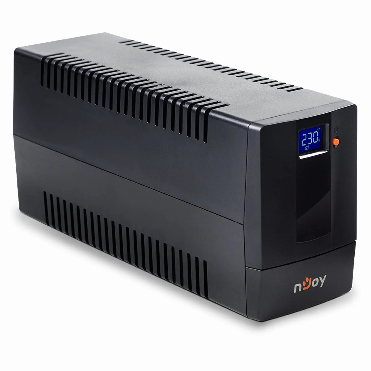 nJoy Horus Plus 600 VA Linia Interactive UPS, 360 W, wyświetlacz LCD, ekran dotykowy AVR, czarny