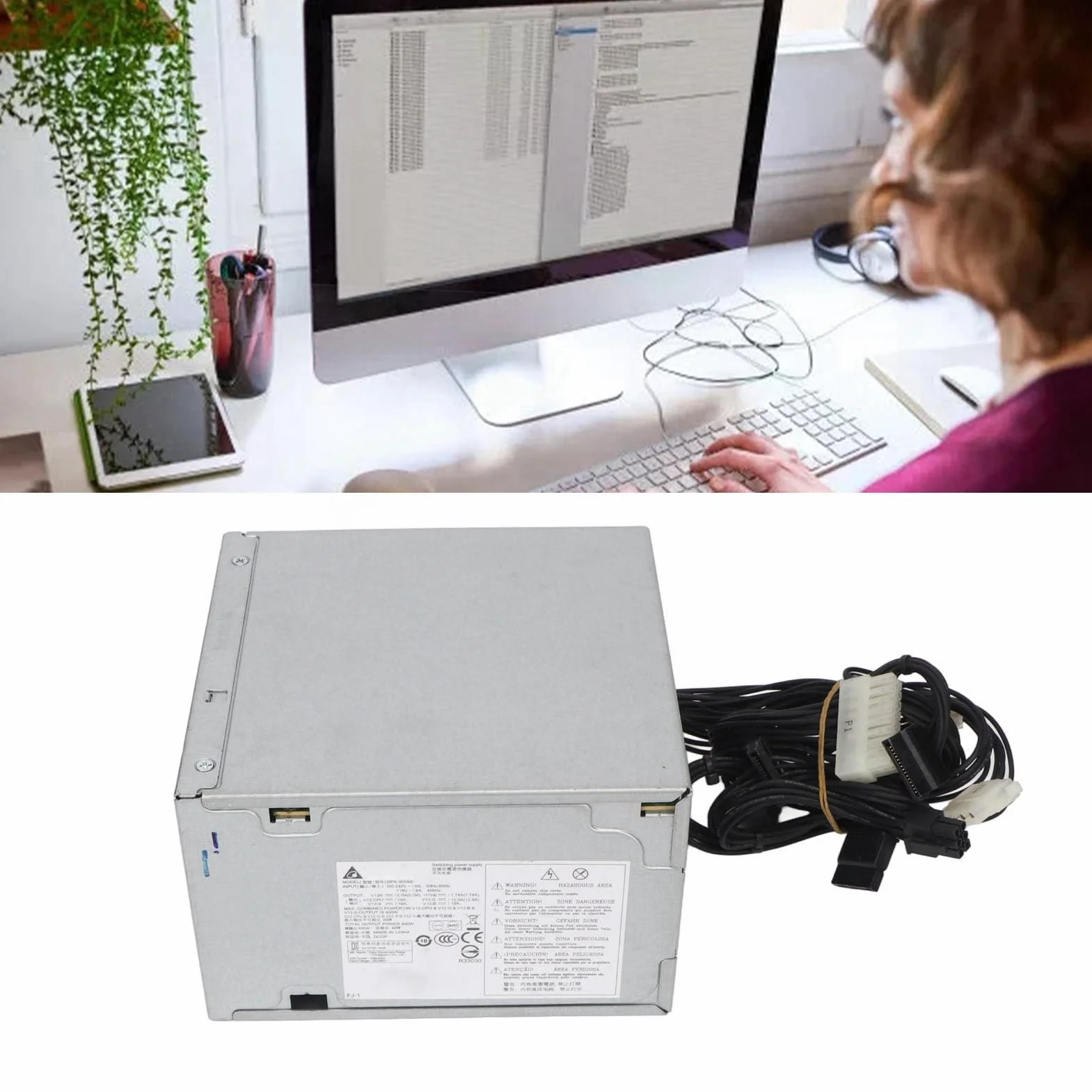 Generic Zasilacz Wymiany 400 W, Komputery Stacjonarne System Zasilający Grafika Port Karta 6pin Trwały Noszenie dla Biznesu