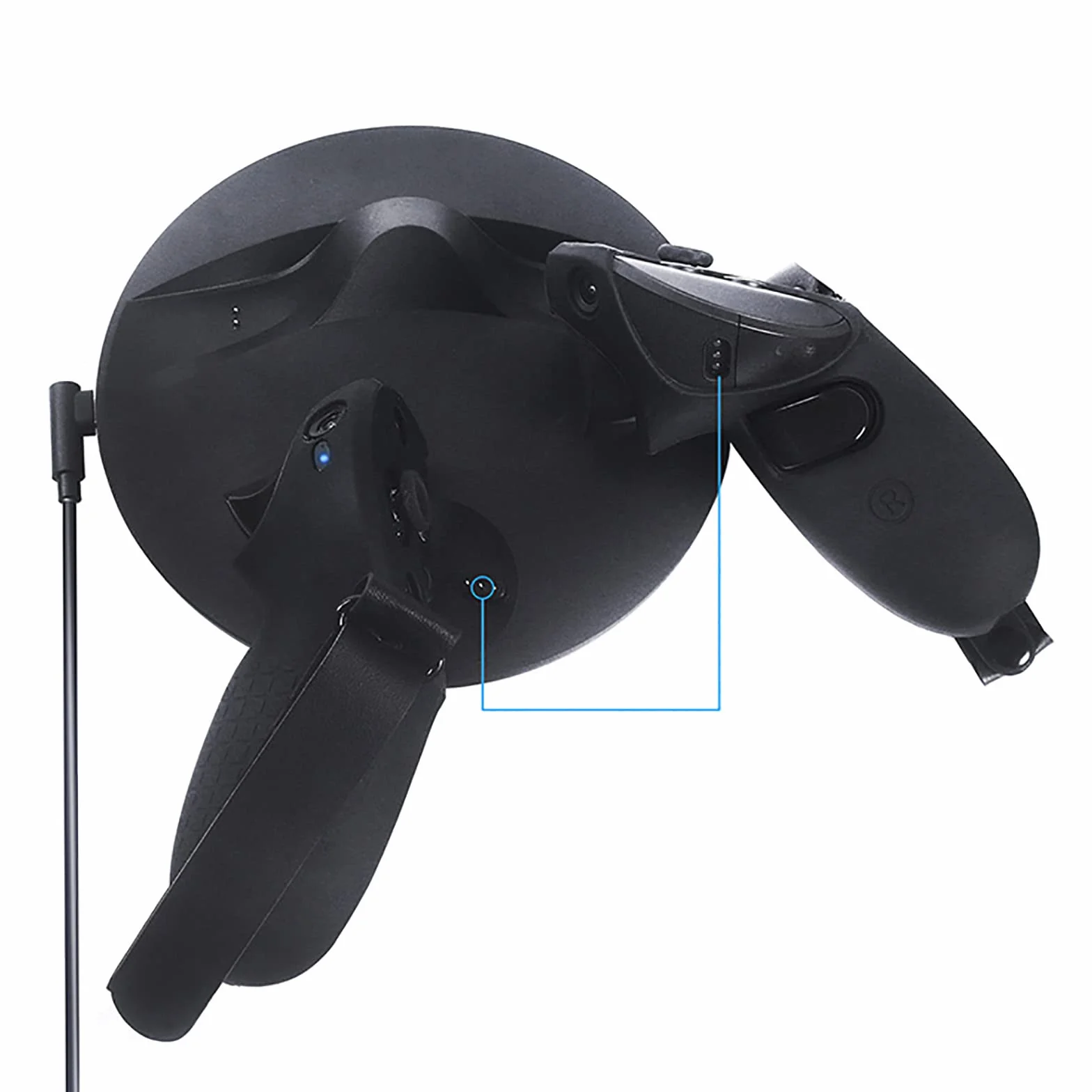 Silikonowa skóra ochronna uchwyt do Meta Quest Pro VR akcesoria z regulowanym paskiem na rękę