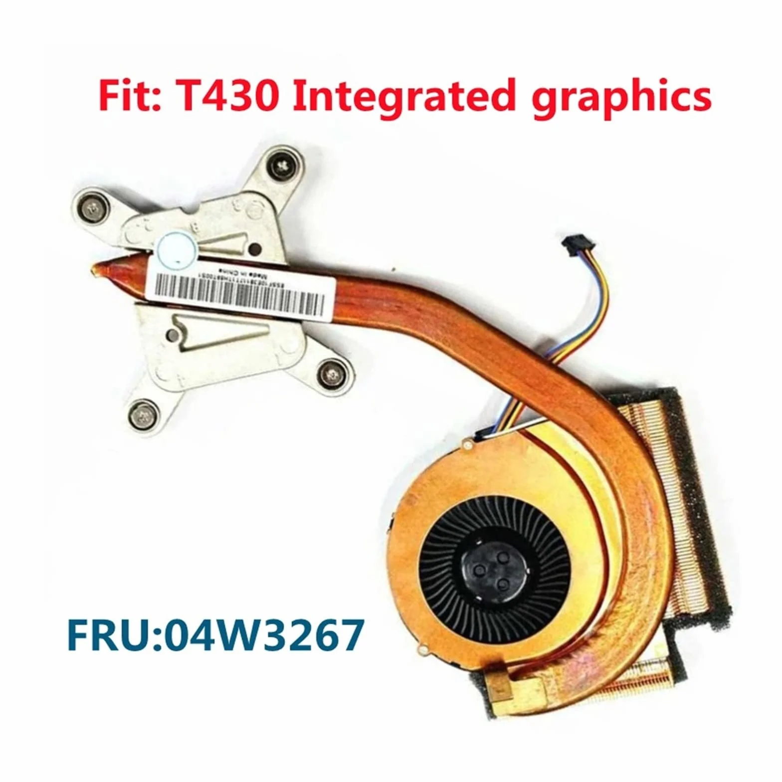 MAHIE Dyskretny wentylator chłodzący procesora graficznego Radiator kompatybilny z Lenovo Thinkpad T430 T430i 04W3270 04X3788 04W3269 Cheerfully (Color : Integrated graphics)