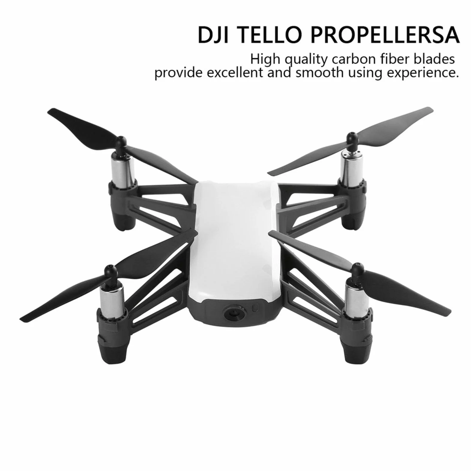 4 pary 2 ostrza śmigło quadcopter ostrze śmigła z włókna węglowego odpowiednie do akcesoriów dronowych (czarny)