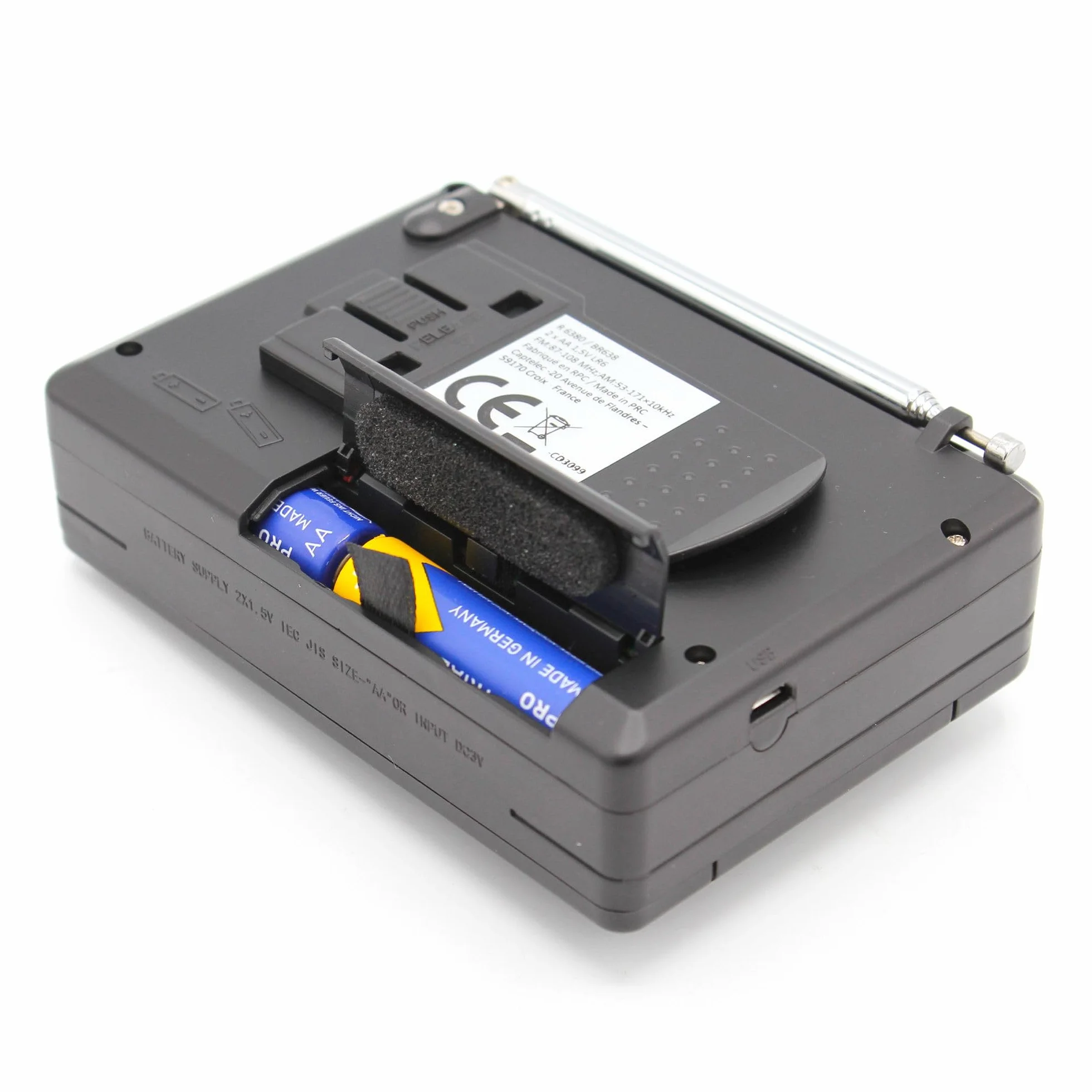 FISHTEC - Radio magnetofonowe Retro z nowoczesnymi funkcjami MP3, port USB, FM/AM, nagrywanie głosu, wbudowany głośnik rozszerzalna antena audio muzyka