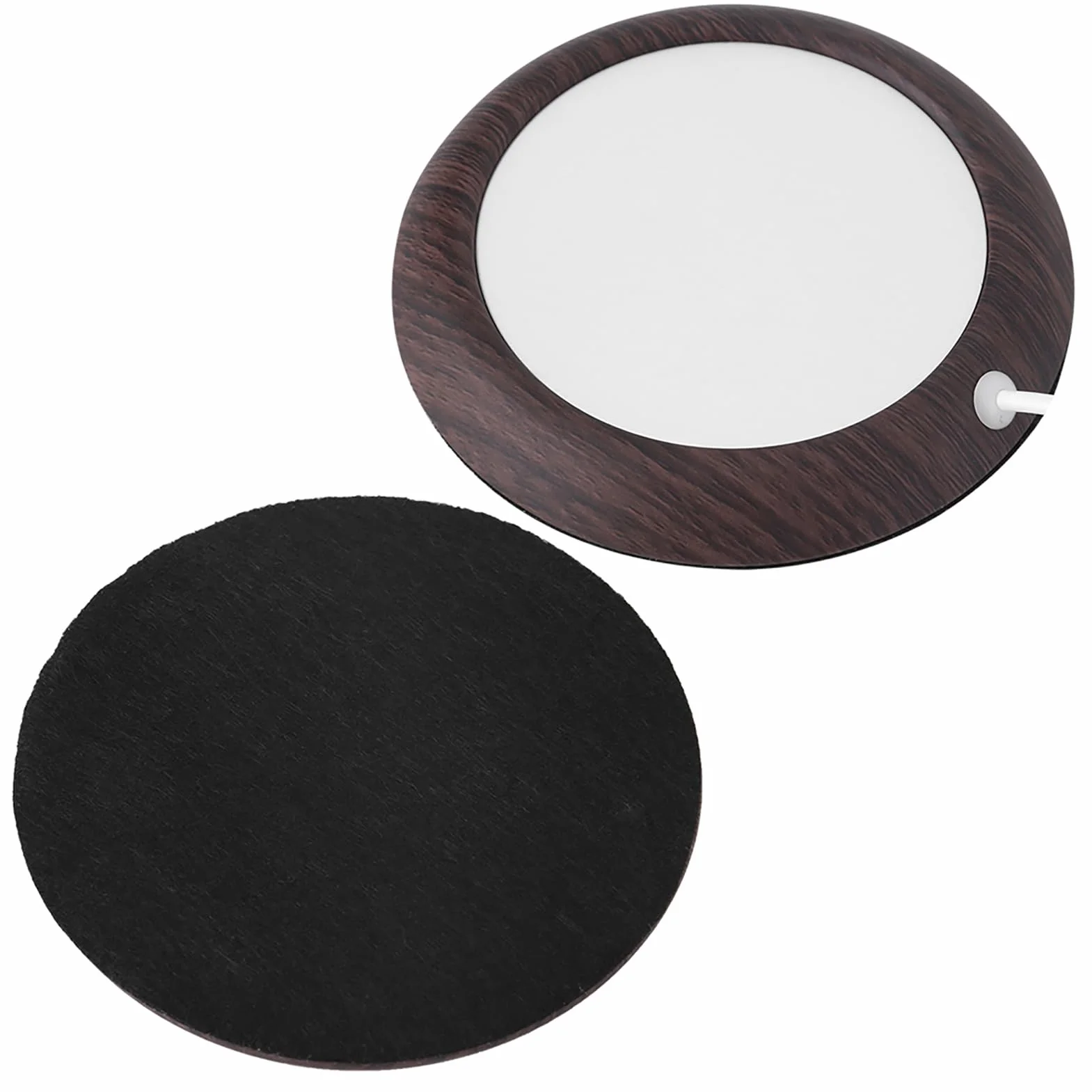 Podgrzewacz do Filiżanek USB Wood Grain 80℃ Przenośna Poduszka Grzewcza do Kubków