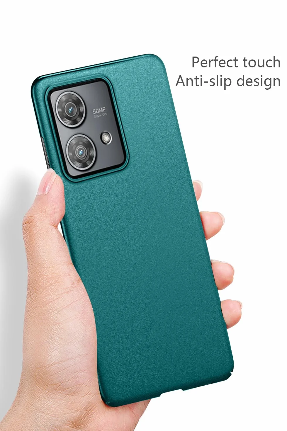 Bastmei Etui do Motorola Moto Edge 40 Neo, ultralekkie, ultracienkie, odporne na zarysowania, antypoślizgowe, ochrona aparatu, matowana tekstura, twarde etui na telefon komórkowy z PC do Motorola