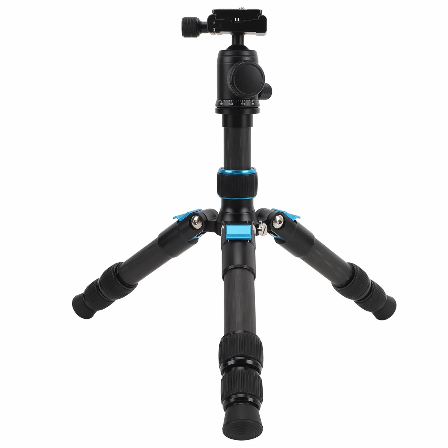 Statyw do Aparatu Stacjonarnego Wysuwana Głowica Kulowa z Włókna Węglowego Mini Statyw do Aparatu DSLR 360° Zapewniający elastyczność