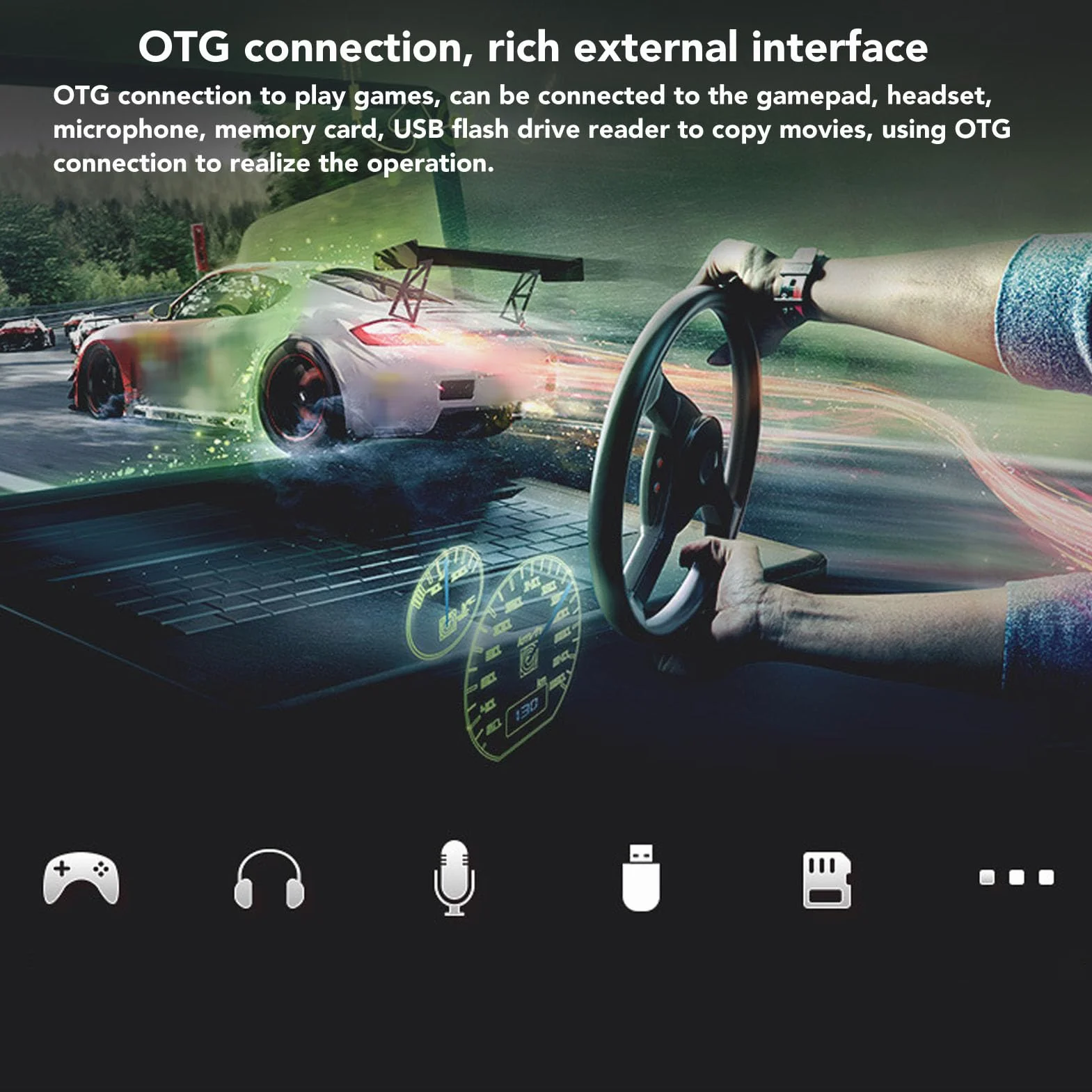 Okulary 3D VR, Zestaw Słuchawkowy do Wirtualnej Rzeczywistości, Gogle VR do Telewizji, Filmów i Gier Wideo z 2.4G 5G WiFi Bluetooth, Połączenie OTG, Regulowana odległość źrenic,