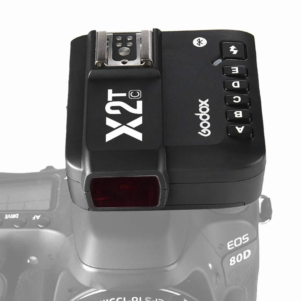Godox X2T-C E-TTL II bezprzewodowy wyzwalacz lampy błyskowej 1/8000s HSS 2.4G bezprzewodowy nadajnik wyzwalający kompatybilny z aparatem Canon DSLR Godox V1 TT685C TT350C V860II-C TT600 AD200 AD200Pro