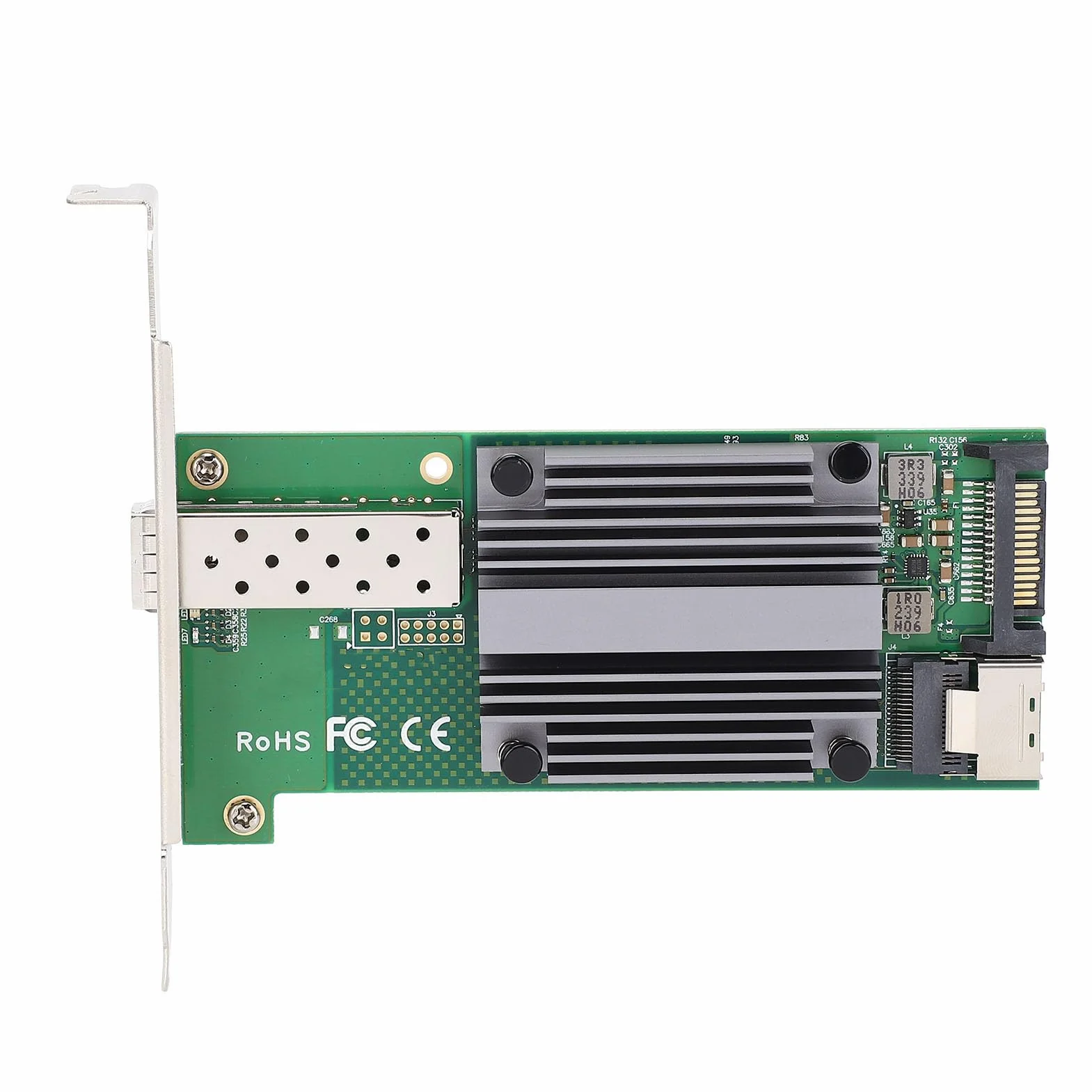 Karta sieciowa Ethernet M.2 do 10 GB B+M Key 82599‑1 SFP Industrial Control Server Network Card Network, pojedynczy port SFP+, dla Wins 7/8/8.1/10