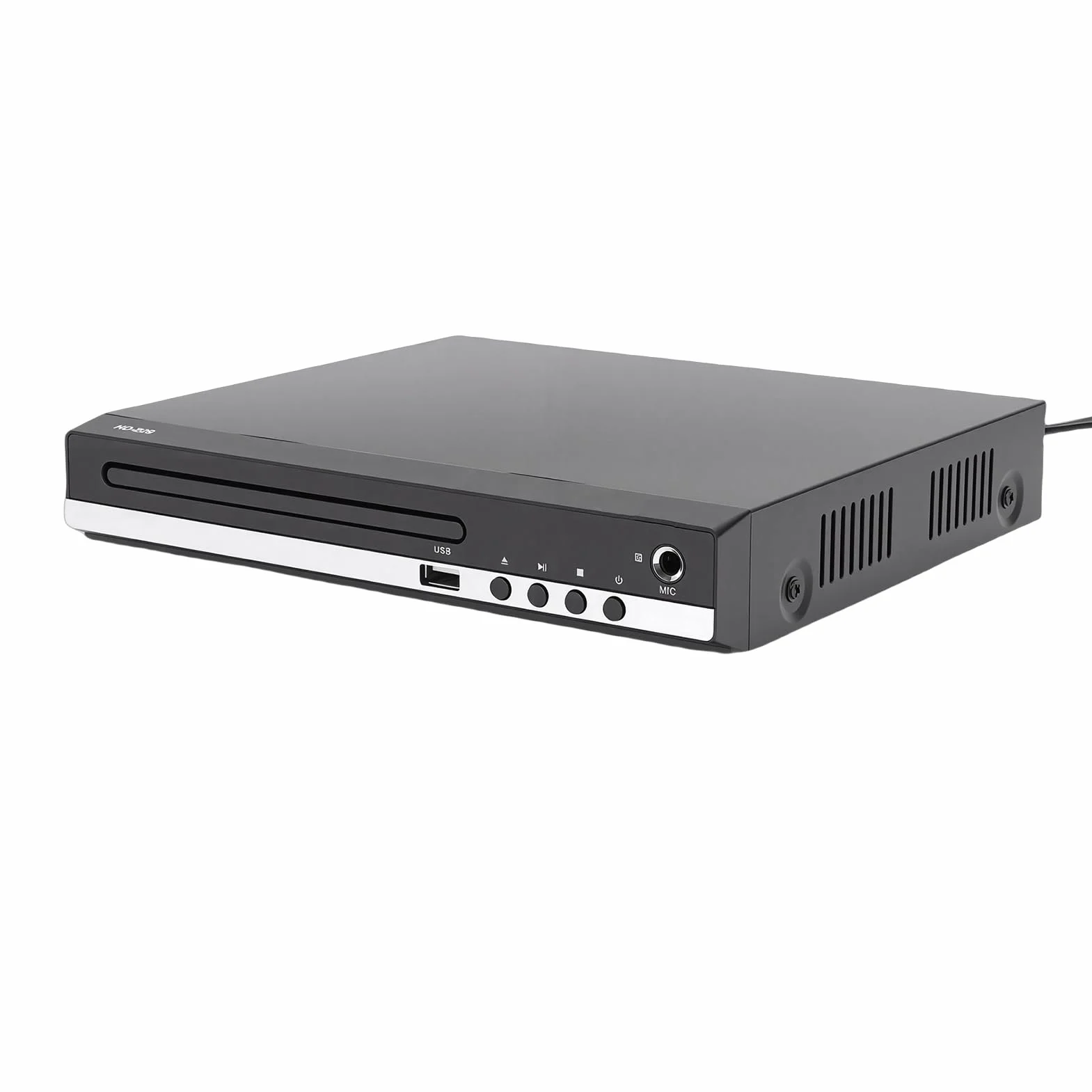 Cocoarm Odtwarzacz DVD, Odtwarzacz CD HD 1080P z Wyjściem, Odtwarzanie We Wszystkich Regionach Przez USB i Wejście Mikrofonowe 6,5 Mm, Kompaktowy Telewizor DVD z ABS dla Domowego Zestawu Stereo i