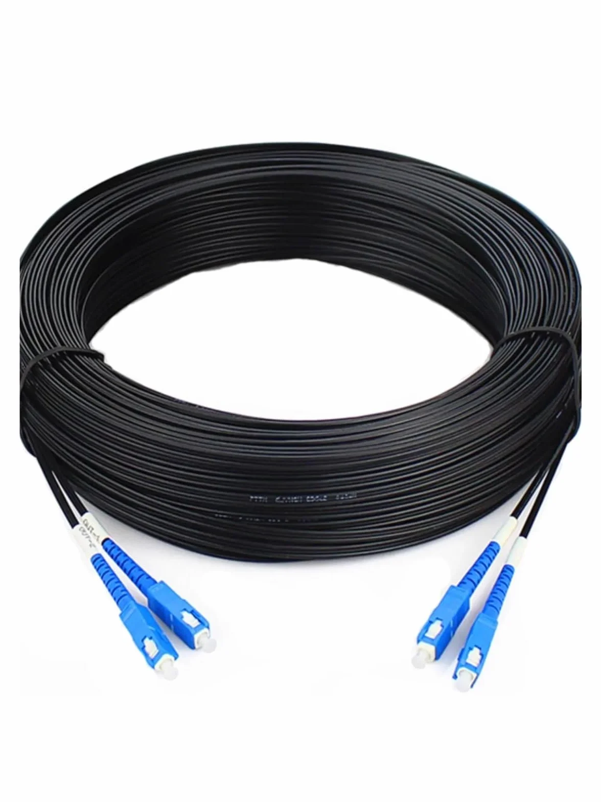 2-żyłowy kabel połączeniowy światłowodowy do zastosowań wewnętrznych, SC UPC jednomodowy, 250 m/300 m, kabel światłowodowy typu Drop Drop(Black,300M)
