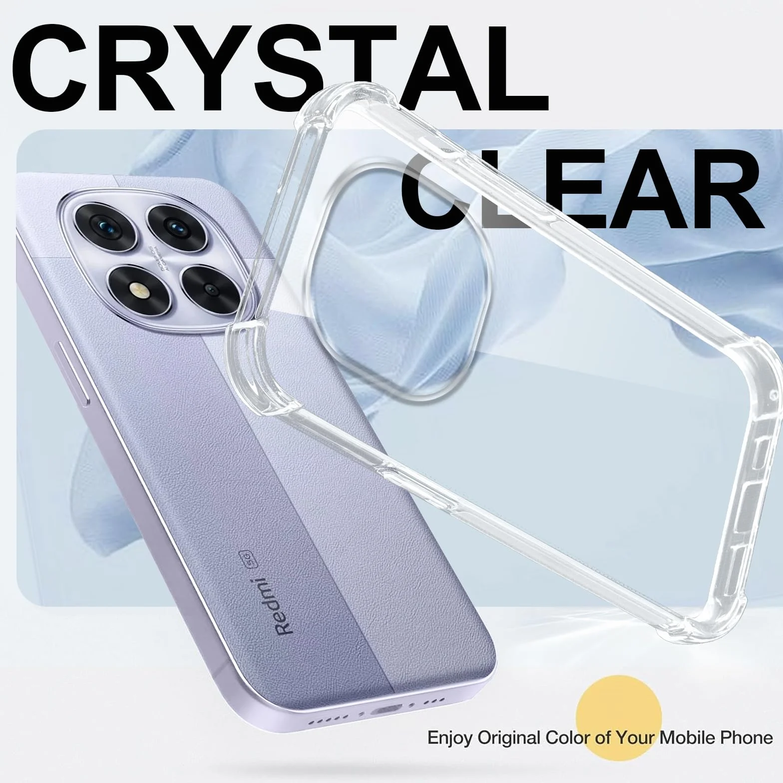 Coiwxmoi Pokrycie dla Xiaomi Redmi Note 14 PRO 5G/Poco X7 5G z rzemykiem 6,67", przezroczysta obudowa z rzemykiem na ramię, łańcuch, pasek, ultra miękki silikon TPU, antywstrząsowa obudowa, czarna