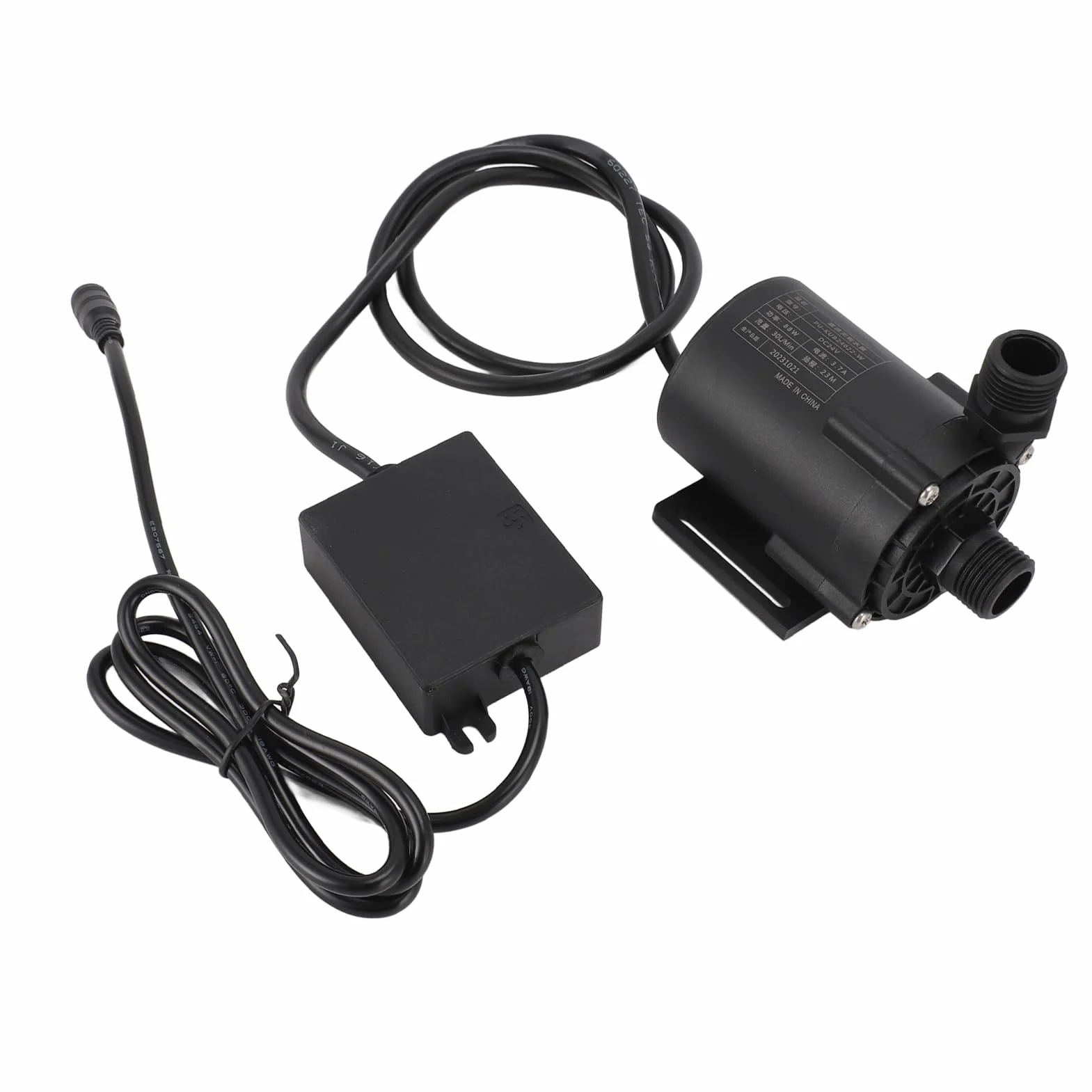 Domary Pompa do Chłodzenia wodą PC CPU Pompa do Chłodzenia wodą Komputer CPU Wodna DC 24 V 88 W 75,5 Ft Podnoszenie 30 L Min. 0-100°C Zewnętrzna Płyta