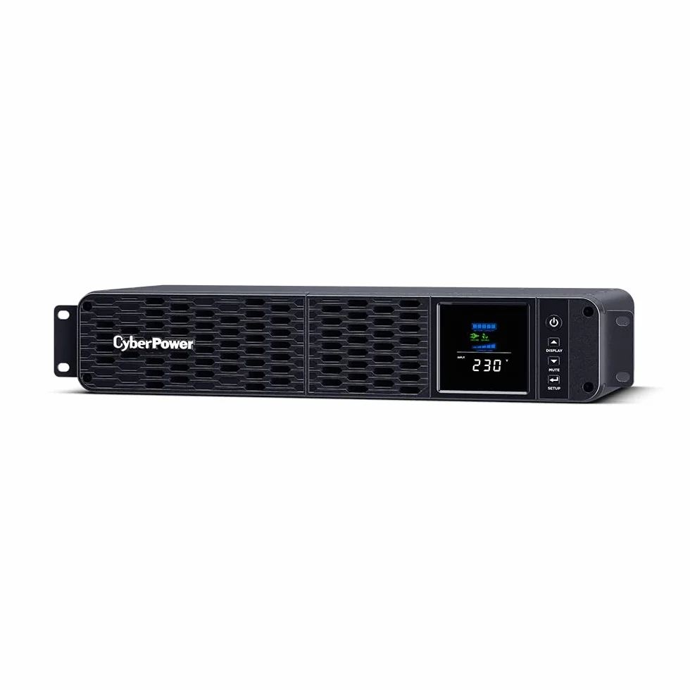 CyberPower CP2000EIPFCRM2U Line-Interactive USV 2000VA/1200W czysta fala sinusoidalna, AVR, LCD, USB (HID), DB9, RJ45 LAN Protection, wyjście 86 IEC, inteligentne gniazdo do komunikacji sieciowej