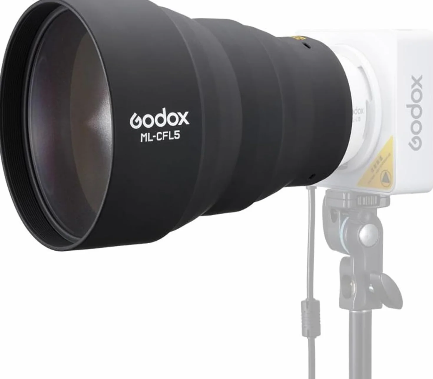 Godox ML-CFL5 składana silikonowa nasadka fresnelowa, regulowany modyfikator światła do soczewek ML-L15 i ML-L36 Godox ML100BI ML100R