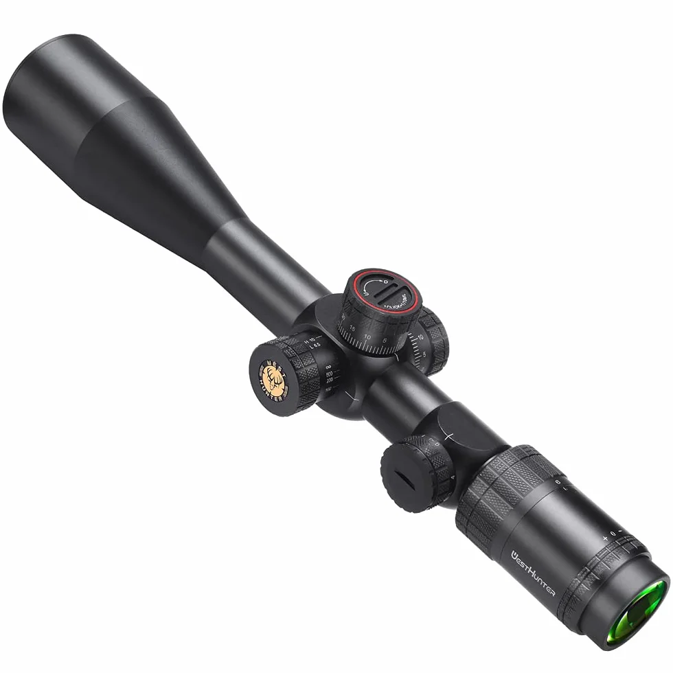 WestHunter Optyka WHI Seria Lunet Celowniczych do Myślistwa, 30 mm First Focal Plane, Czerwono-Zielone Podświetlenie, Taktowe Lunety Celownicze Precyzyjne 1/10 MIL | 2 Typy