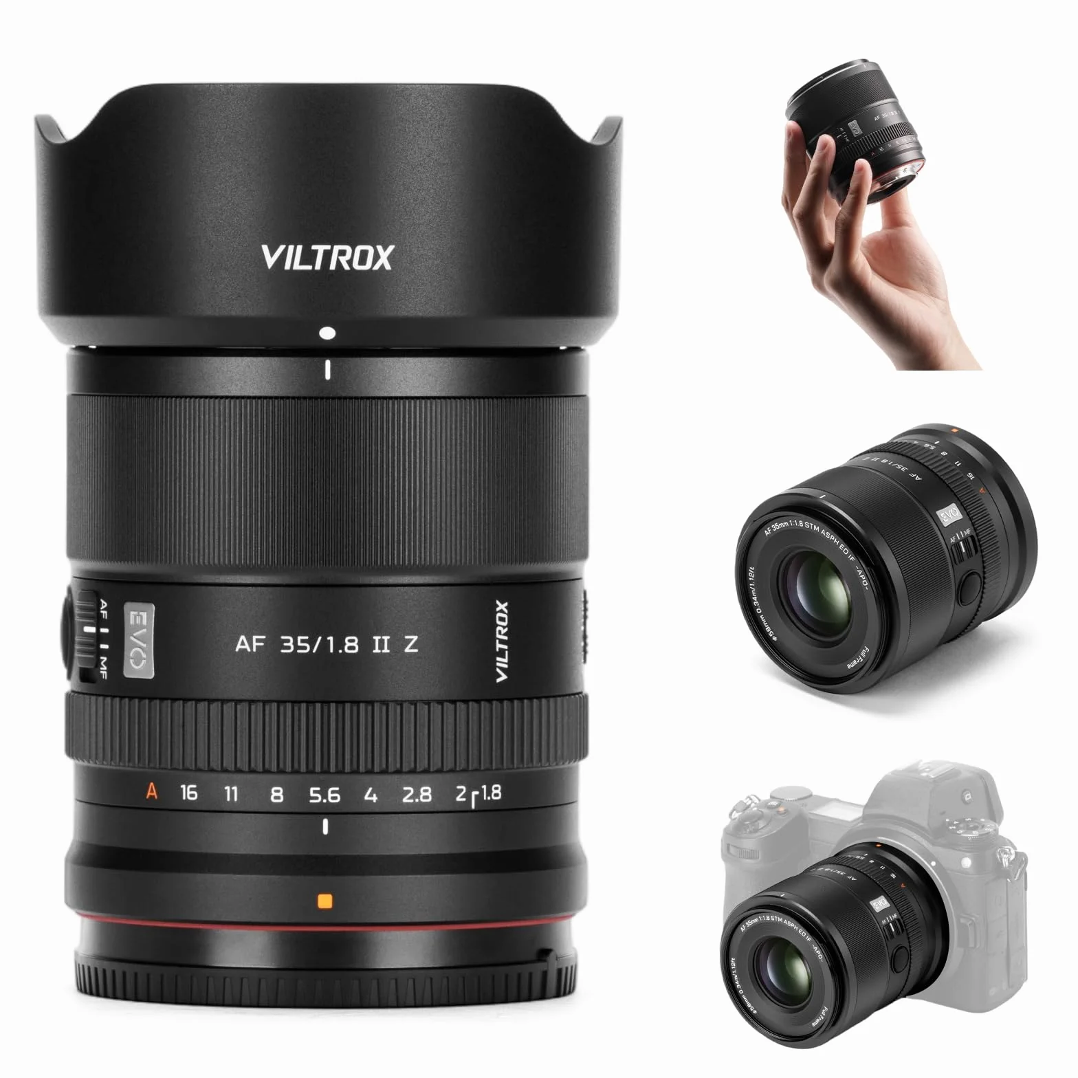 VILTROX 35mm F1.8 Evo pełna ramka Obiektyw APO-Design do montażu Nikon Z z dużym przysłoną z obiektywami aparatu autofokusa do aparatu Nikon ZR ZF Z9 Z8 Z7II Z6III Z5II ZFC Z50II Z50 Z30