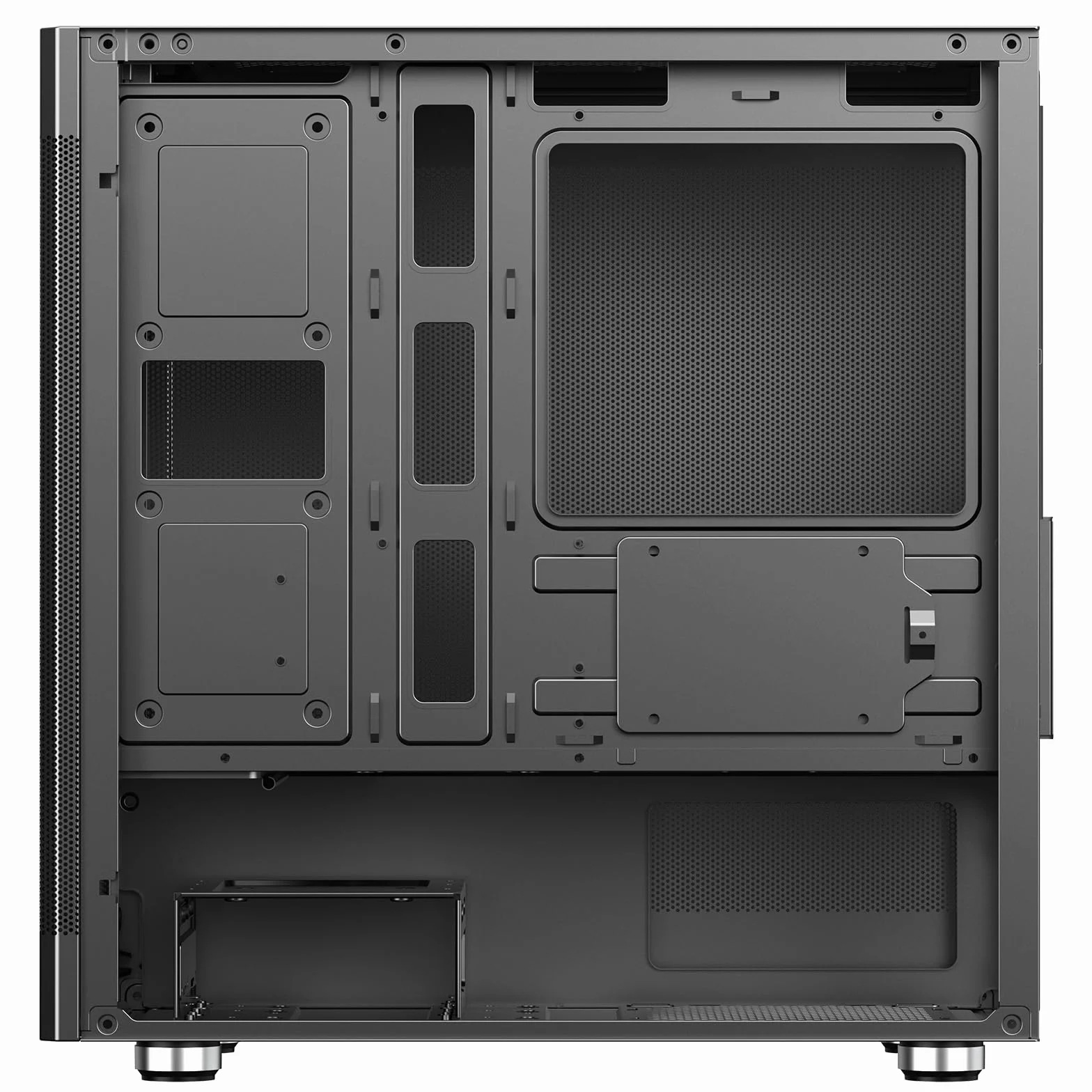 Itek Case PROMESH 35B Gaming Office Mini Tower MATX- Type-C - 2 x USB3-3 strony MESH