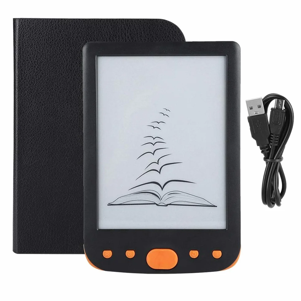 Czytnik e-booków, BK-6025L ​​E-ink Ink Ochrona ekranu przed zachlapaniem Książka cyfrowa do czytania(Pomarańczowy)