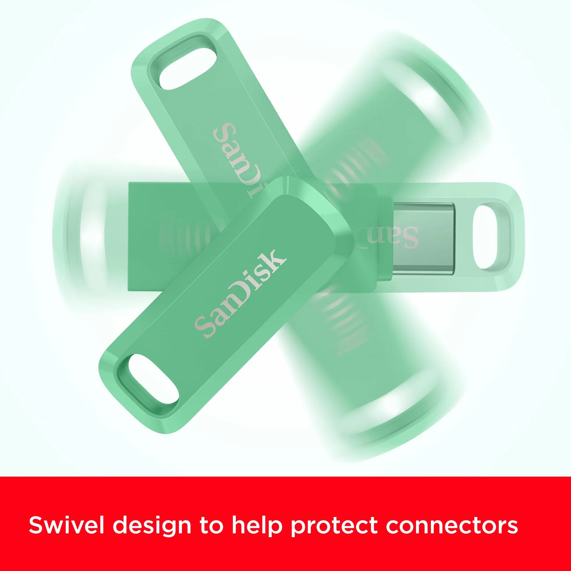 SanDisk 512 GB Ultra Dual Drive Go usb C Flash Drive, pamięć do smartfona z systemem Android, 400 MB/s, odwracalne złącza USB typu C i A