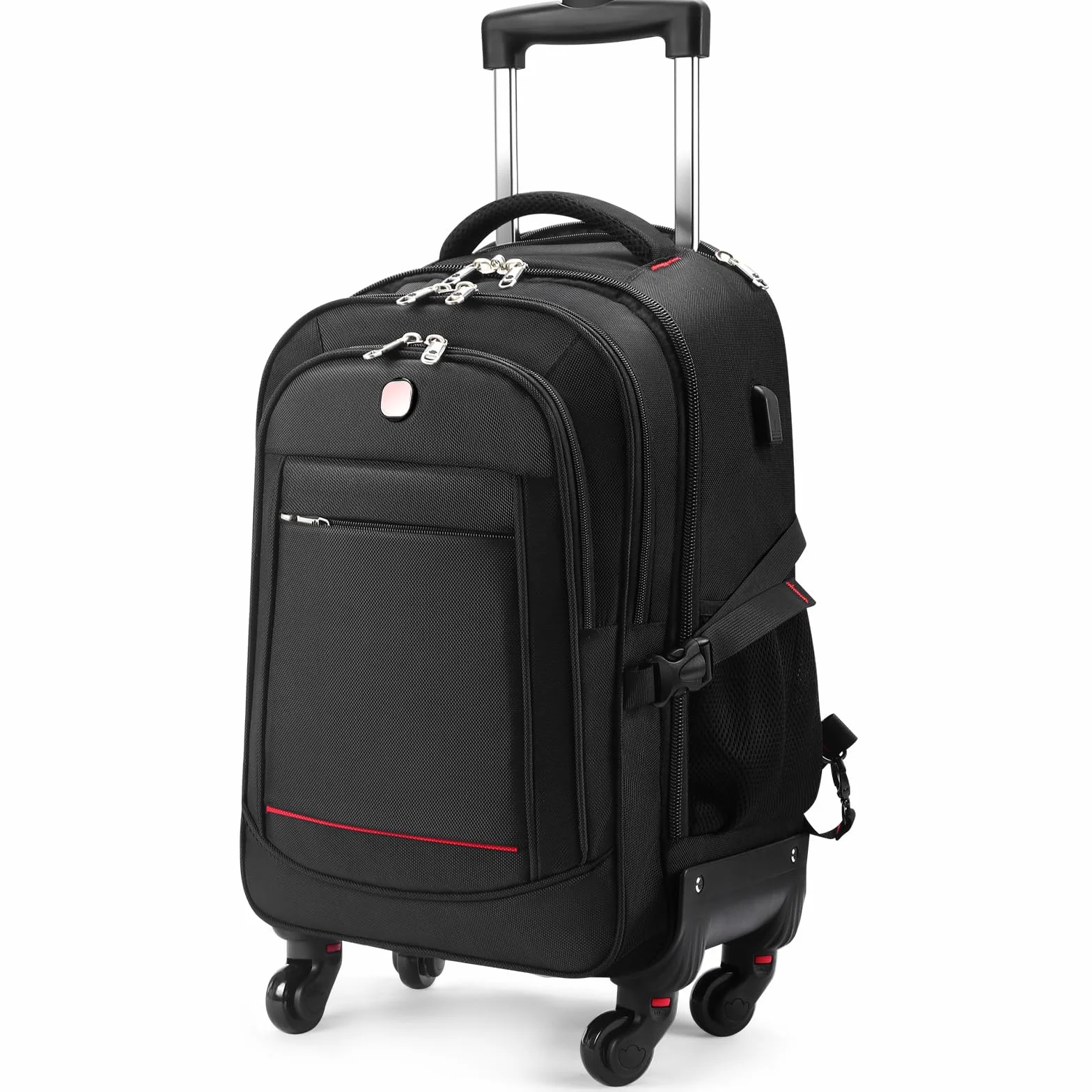 star cloud Plecaki na kółkach serii SC, Czarny-a, Carry on 22-Inch 45L, 4-kołowy plecak na kółkach