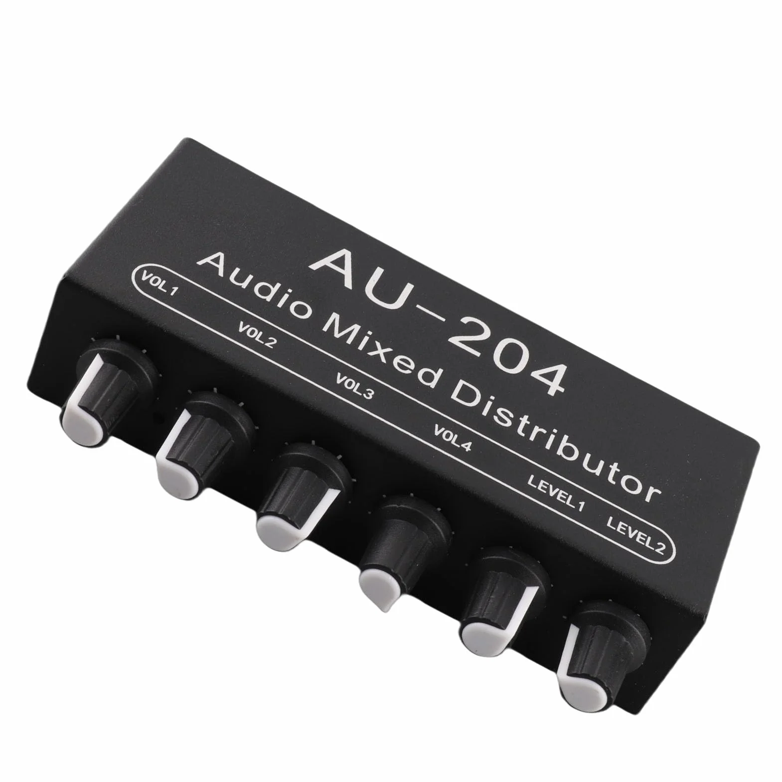 Przełącznik 2 w 4 Wyjścia 3,5 Mm Stereo Audio Splitter Box Mini Przedwzmacniacz Wzmacniacz Słuchawkowy