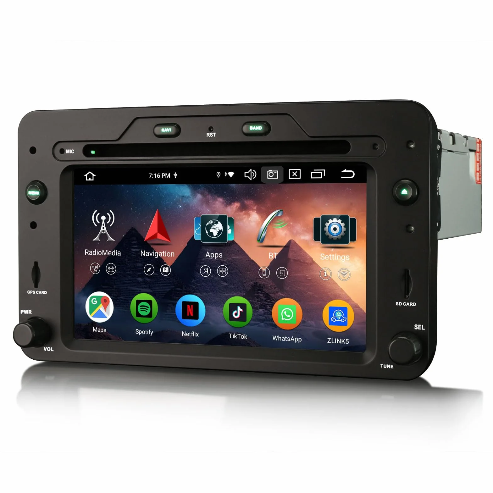 Erisin Radio samochodowe z systemem Android 16 z nawigacją GPS do Alfa Romeo Spider 159 Sportwagon Brera Bluetooth CarPlay Android Auto DSP WiFi 4G RDS DAB+ OBD2 USB TPMS Canbus, sterowanie kierownicą