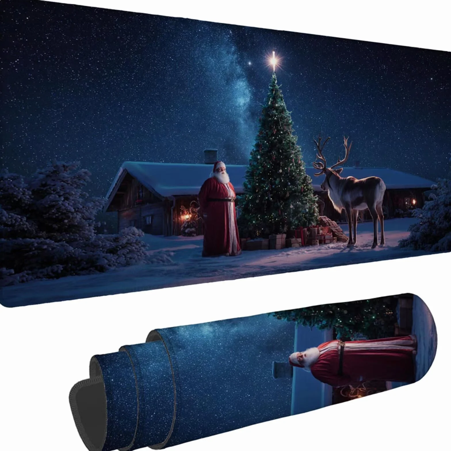 Gamingowa podkładka pod mysz 1200 x 600 x 3 mm, XXL, wodoszczelna, odporna na ścieranie, z przyszytymi krawędziami, zielona, podkładka na biurko, poprawia prędkość i precyzję, do komputera, laptopa