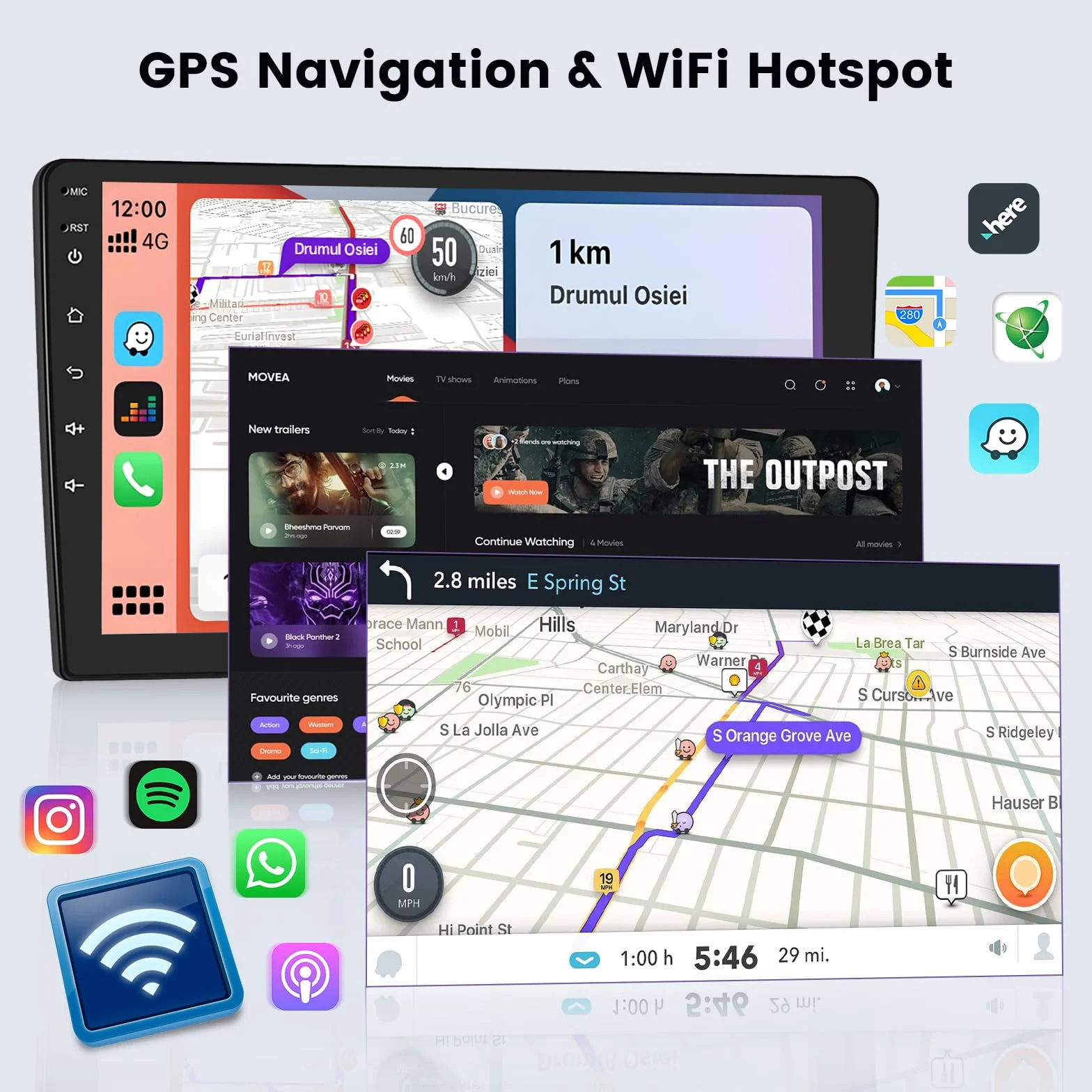 2 GB + 64 GB Android 13 radio samochodowe do Ducato 3/Peugeot Boxer 2/Citroen Jumper 2 2011-2022, radio bezprzewodowe CarPlay z systemem Android Auto zestaw głośnomówiący 9" z nawigacją, kamera