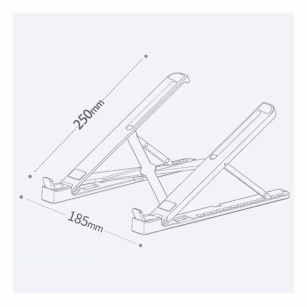 Podstawka pod laptopa, Foldable Laptop Stand for Desk, Aluminum Alloy Laptop Holder Bracket with Cooling Fan(Gray)