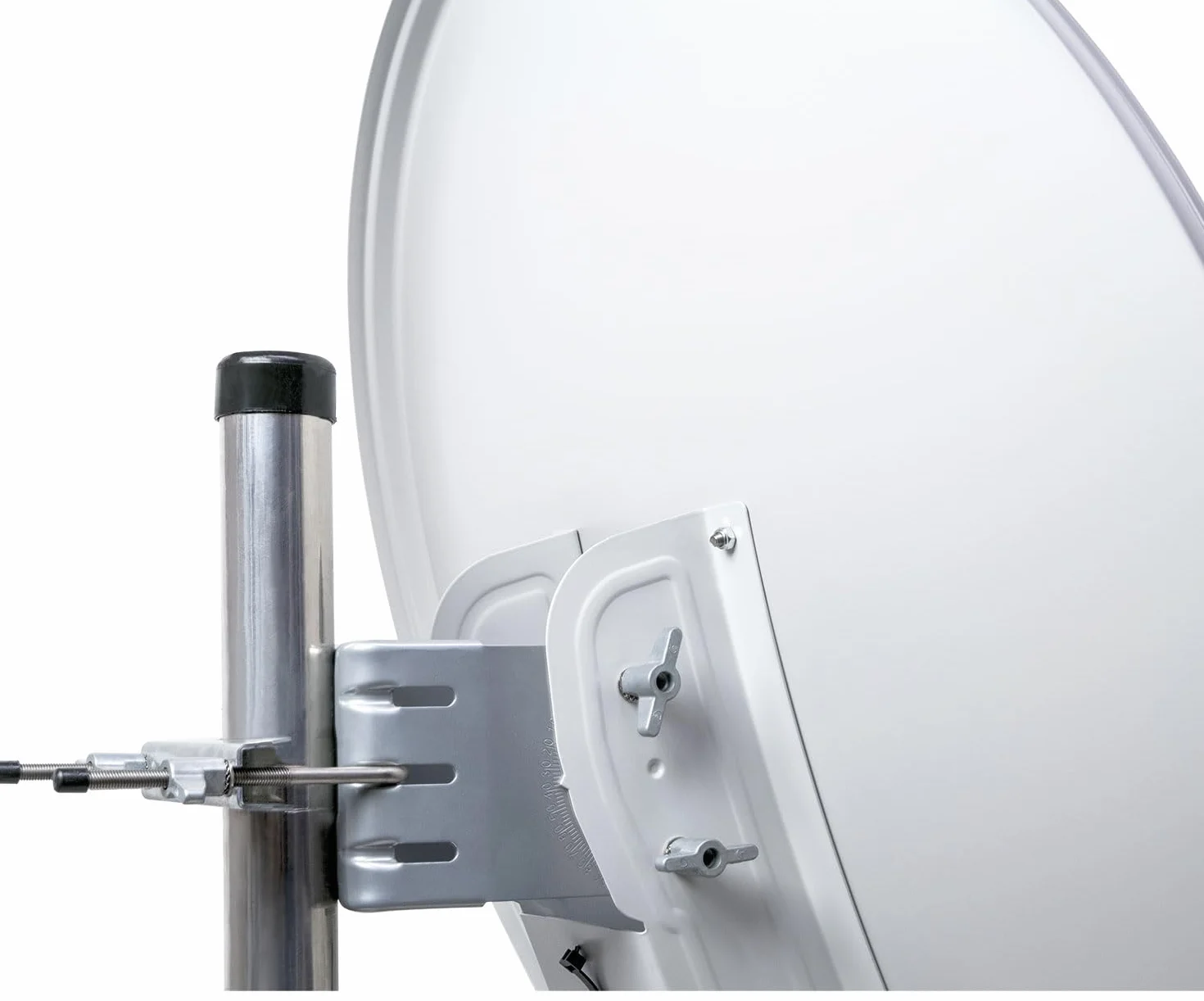SCHWAIGER -4623- System satelitarny | Antena satelitarna | 75 cm | Aluminiowa antena satelitarna | Quad LNB | cyfrowy | 4 uczestników | 8 złącz F | 7 mm | 75 x 80 cm | jasnoszary