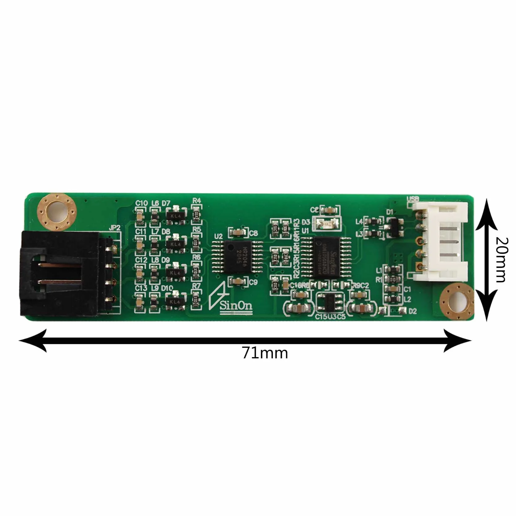 VSDISPLAY Touch Panel karta kontrolera z ekranem dotykowym, 5-żyłowa
