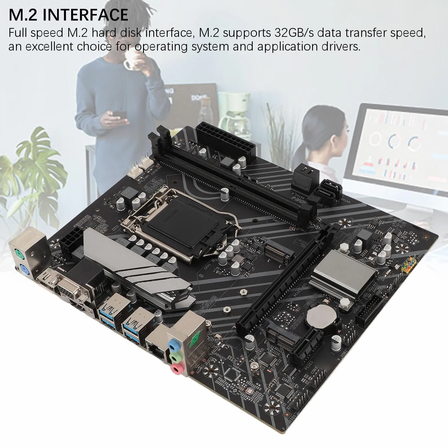 Płyta Główna do Gier Z490 GAMING PLUS, Dwukanałowa pamięć DDR4, PCIe Gen 3.0 X16, SATA3.0, NGFF/NVME M.2, HDMI, DP, Interfejs VGA LGA 1200 Płyta Główna Komputera