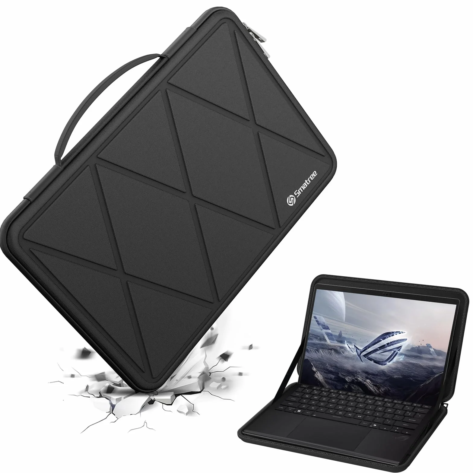 Smatree Twardy futerał ochronny z tworzywa EVA, kompatybilny z laptopem 34.0 cm ASUS ROG Flow Z13 2025 GZ302/2023 GZ301/2022, odporna na wstrząsy i wodoodporna torba na notebooka (X8023T)