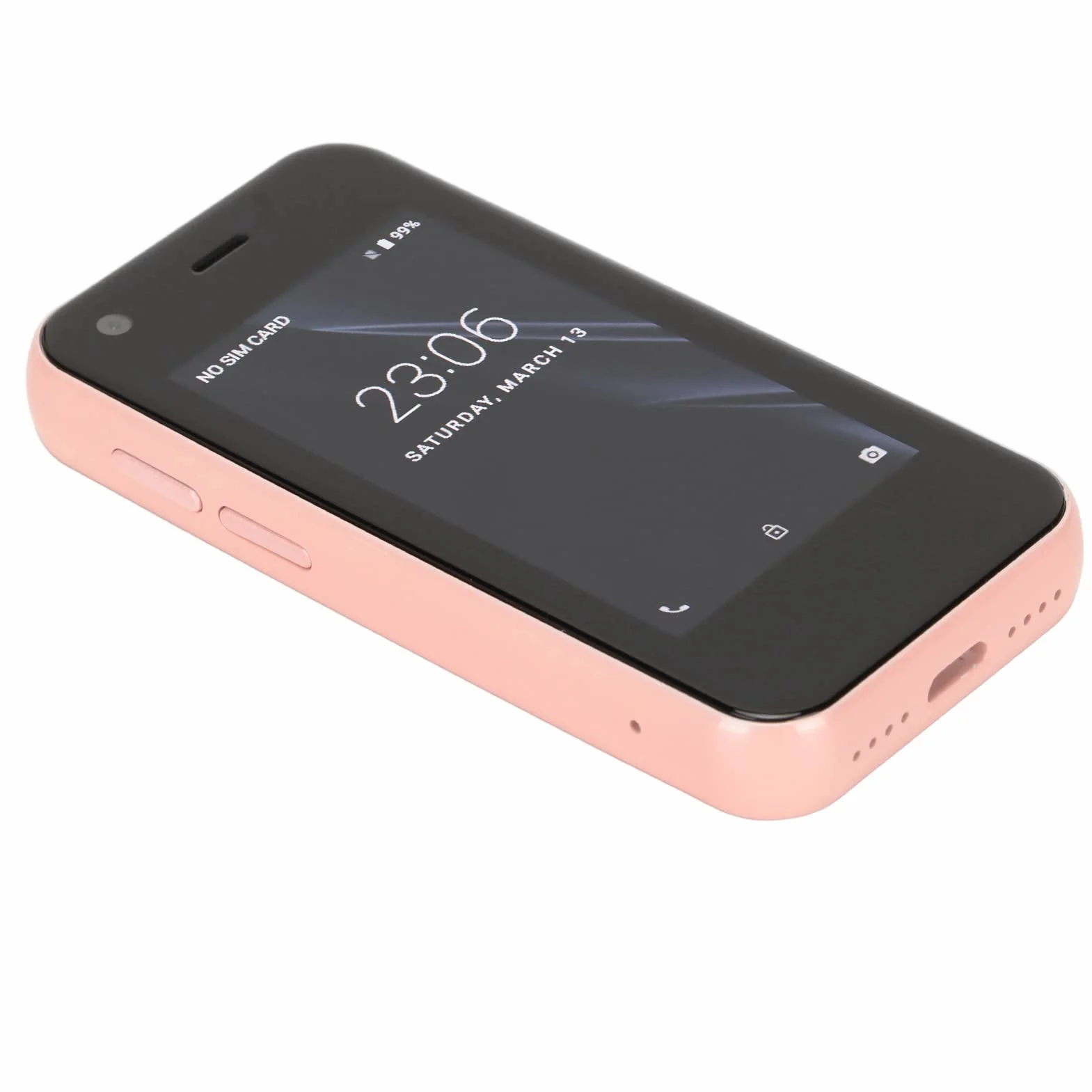 Mini Czterordzeniowy XS11Mini Smartphone ObsłUga GPS Telefon KomóRkowy 5MP 1580mAh Tylna Kamera 1GB RAM 8GB ROM Codziennie (Różowy)