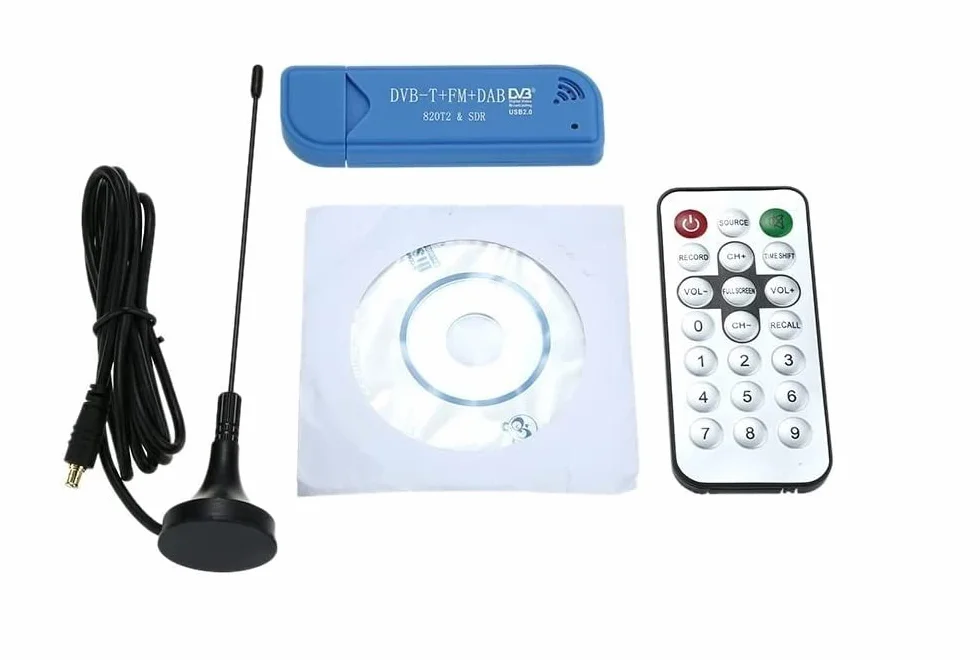 Mini Portable Digital USB 2.0 TV Stick DVB-T + DAB + FM RTL2832U + R820T2 Obsługa odbiornika tunera SDR