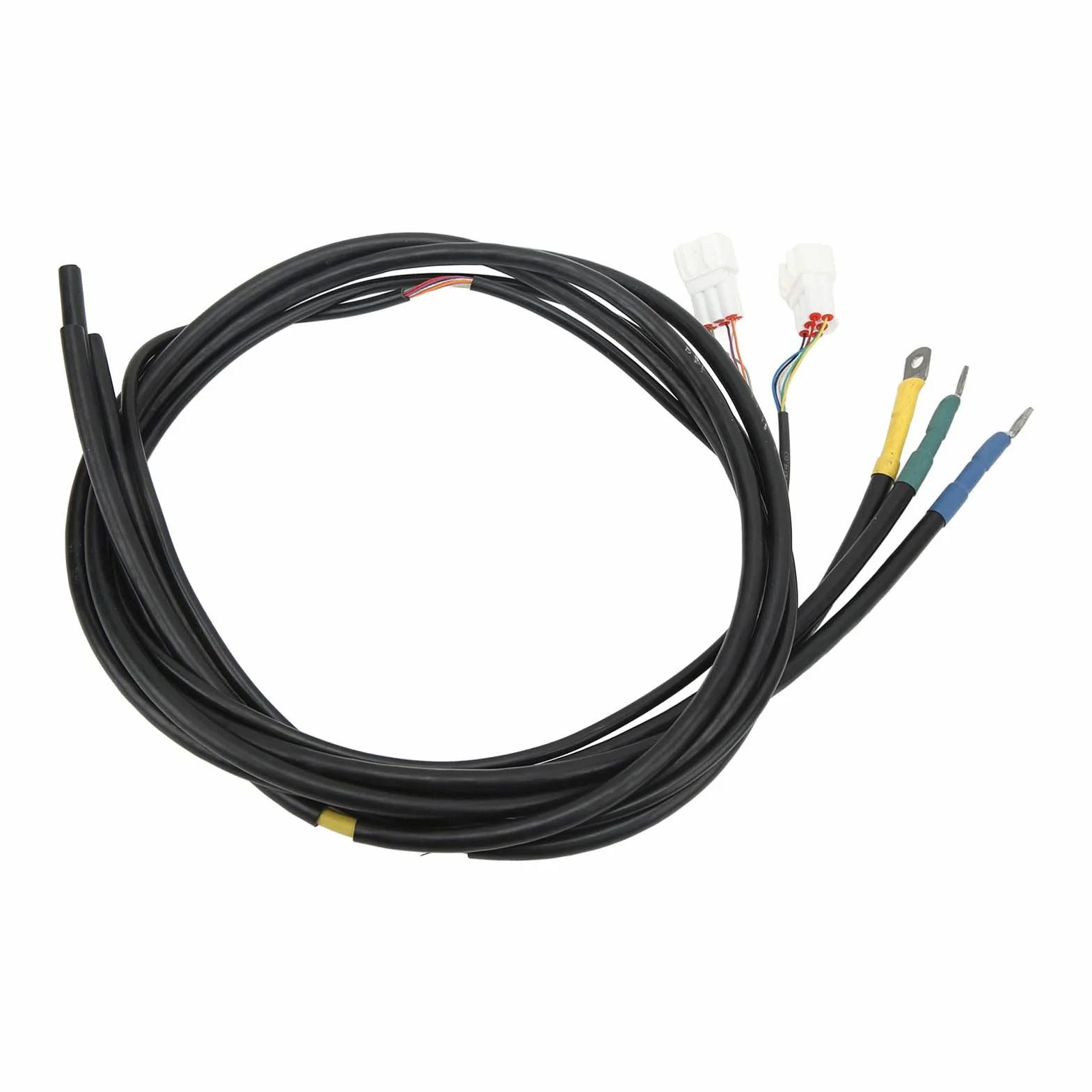 4 szt. Przedłużacz Silnika Miedziany Kabel Połączeniowy Silnika 16 mm² 1,35 M Uniwersalny Dzielony Przewód do Pojazdów Elektrycznych i Motocykli Stabilna przewodność