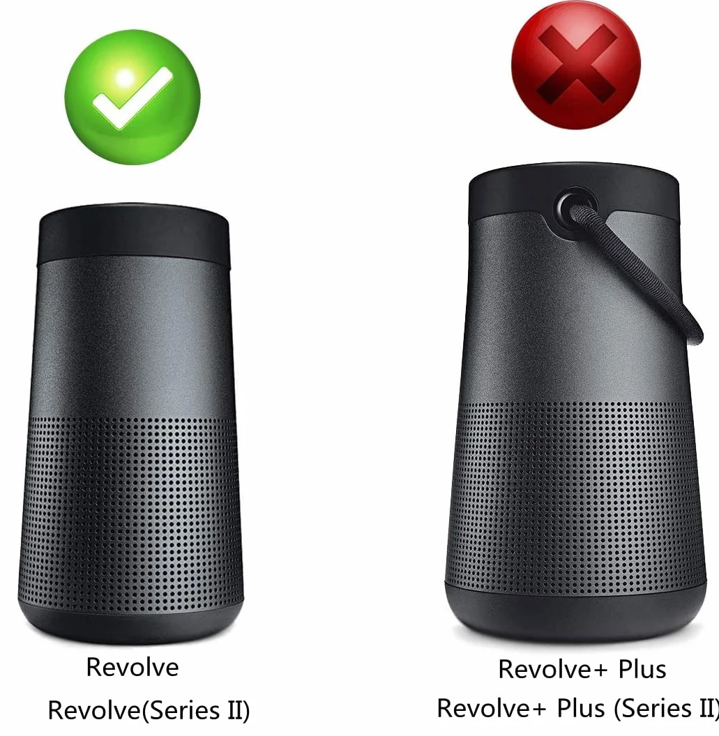 Khanka Twarde etui ochronne do Bose SoundLink Revolve (seria II 2)/(seria I 1) głośnik Bluetooth przenośny głośnik i akcesoria. (mały)