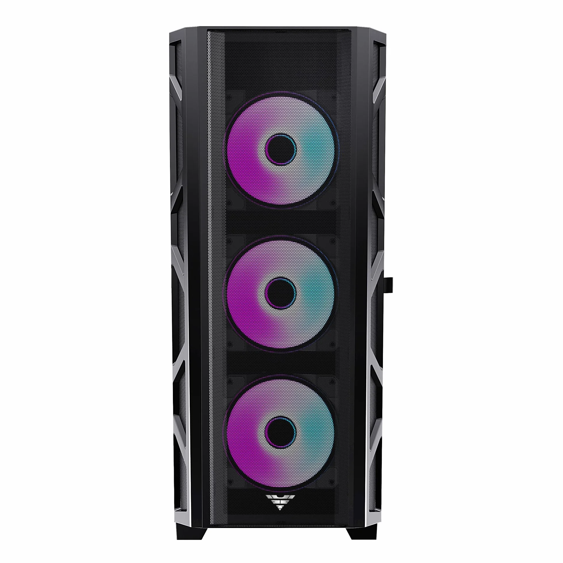 PREYON Obudowa PC Komputerowa Mid Tower Modułowa ARGB Szkło Hartowane Micro ATX Mini ITX Gaming Chłodzenie Wodne USB 2.0 3.0 Magnetyczny Filtr Kurzu 4 Wentylatory Grafika 360mm – Nest Meshy+