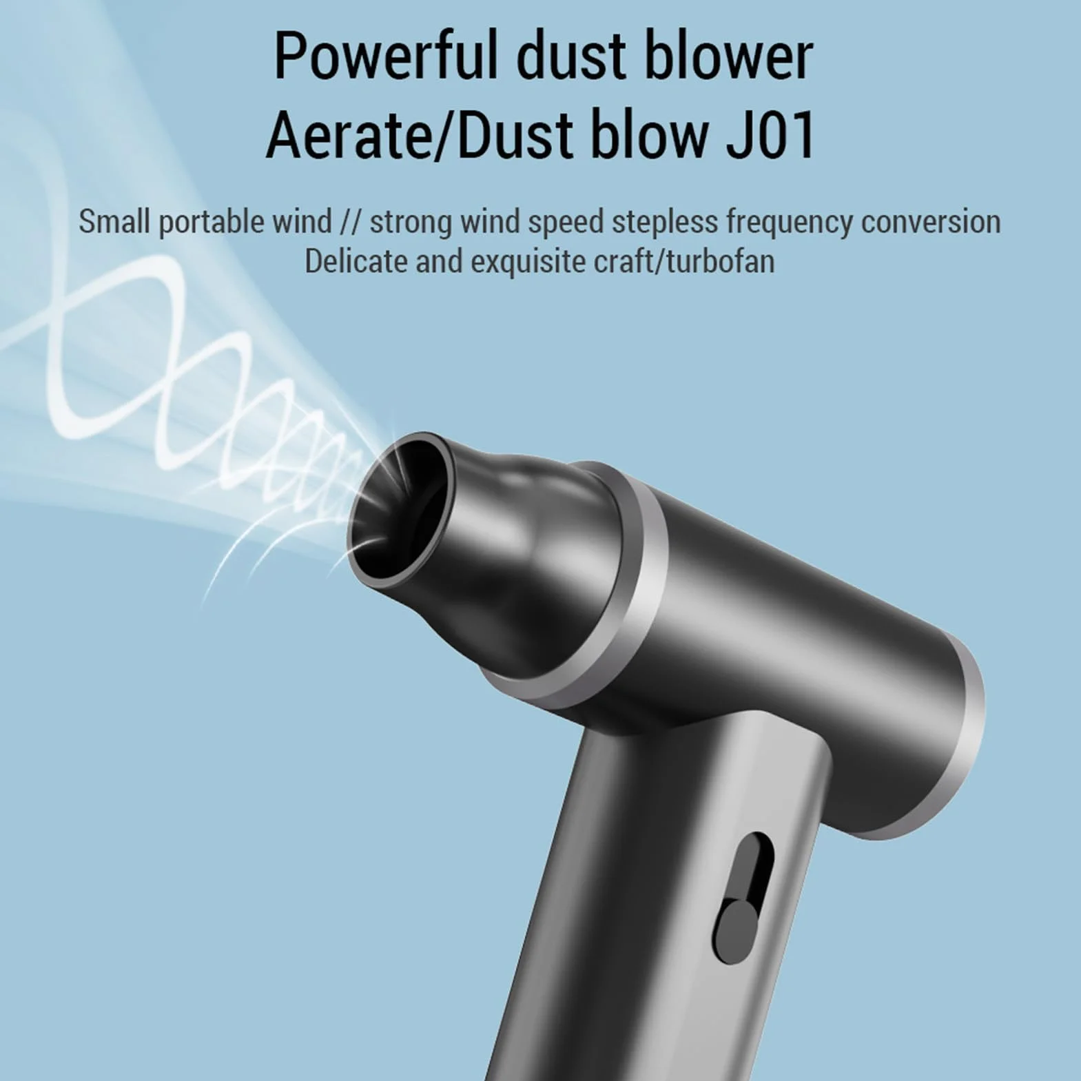 Przenośne elektryczne powietrze Duster ręczne ręczne sprężone powietrze Computer Clearer Mini Mocna dmuchawa kurzu do czyszczenia elektroniki CZYSZENIE (Black)