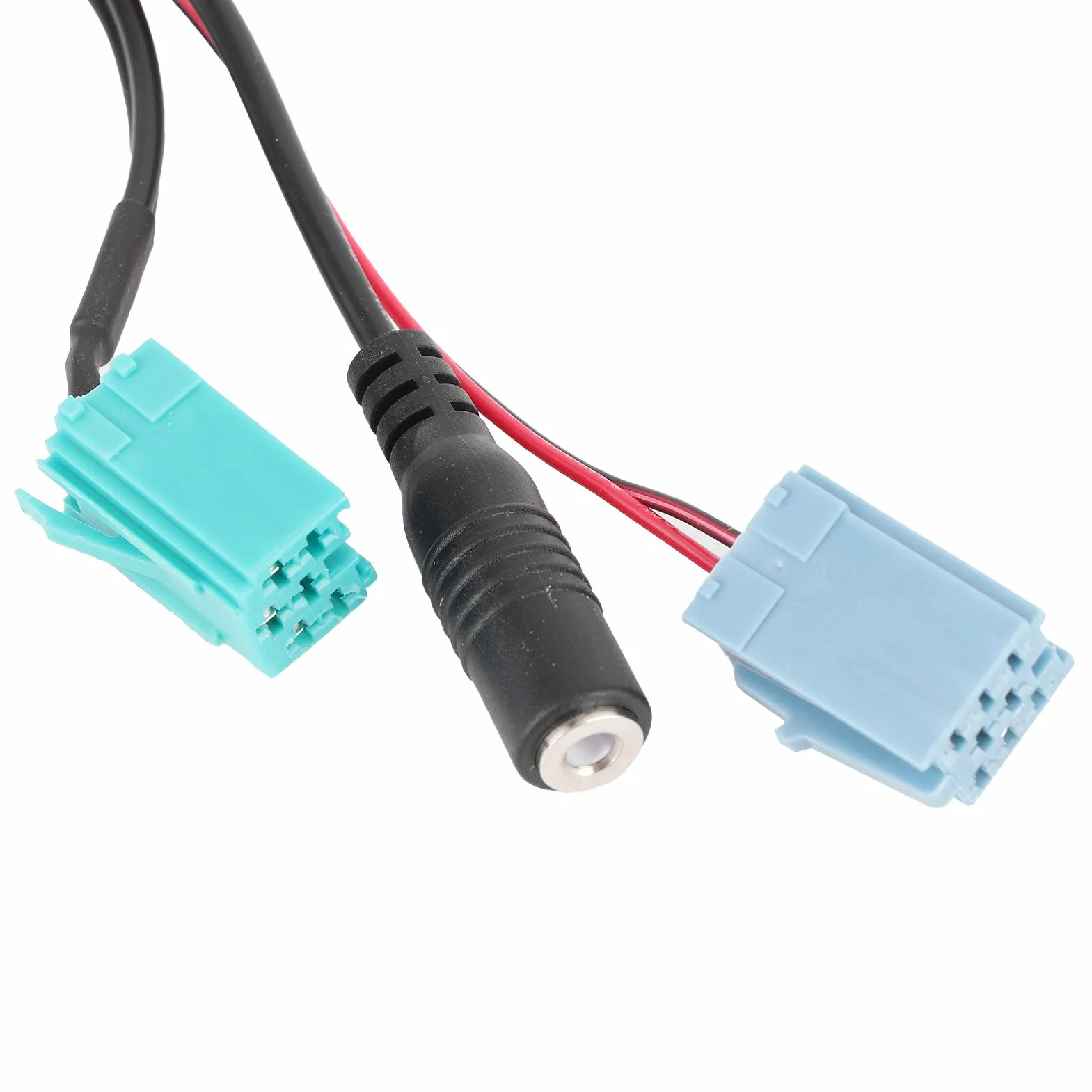 Kabel Audio Bluetooth, 6-pinowy Adapter Samochodowy AUX Adapter Samochodowy Stereo AUX-IN ze Złączem Audio Mikrofonu Zamiennik dla/Espace/Megane