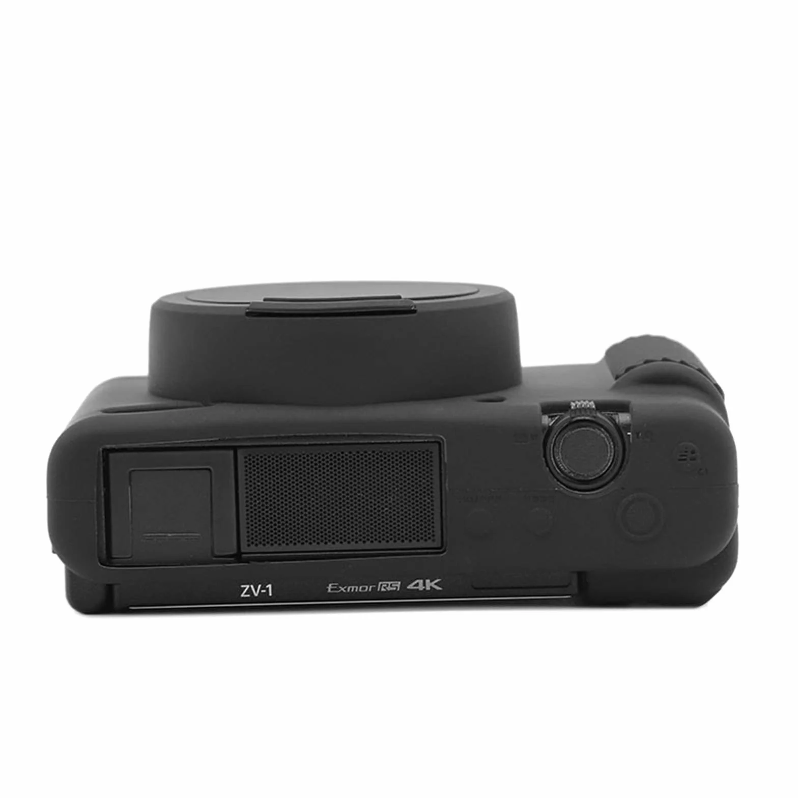 Rieibi Etui ZV-1, miękkie silikonowe etui ochronne do aparatu cyfrowego Sony ZV-1 ZV1, lekkie etui na aparat ZV1 - czarne