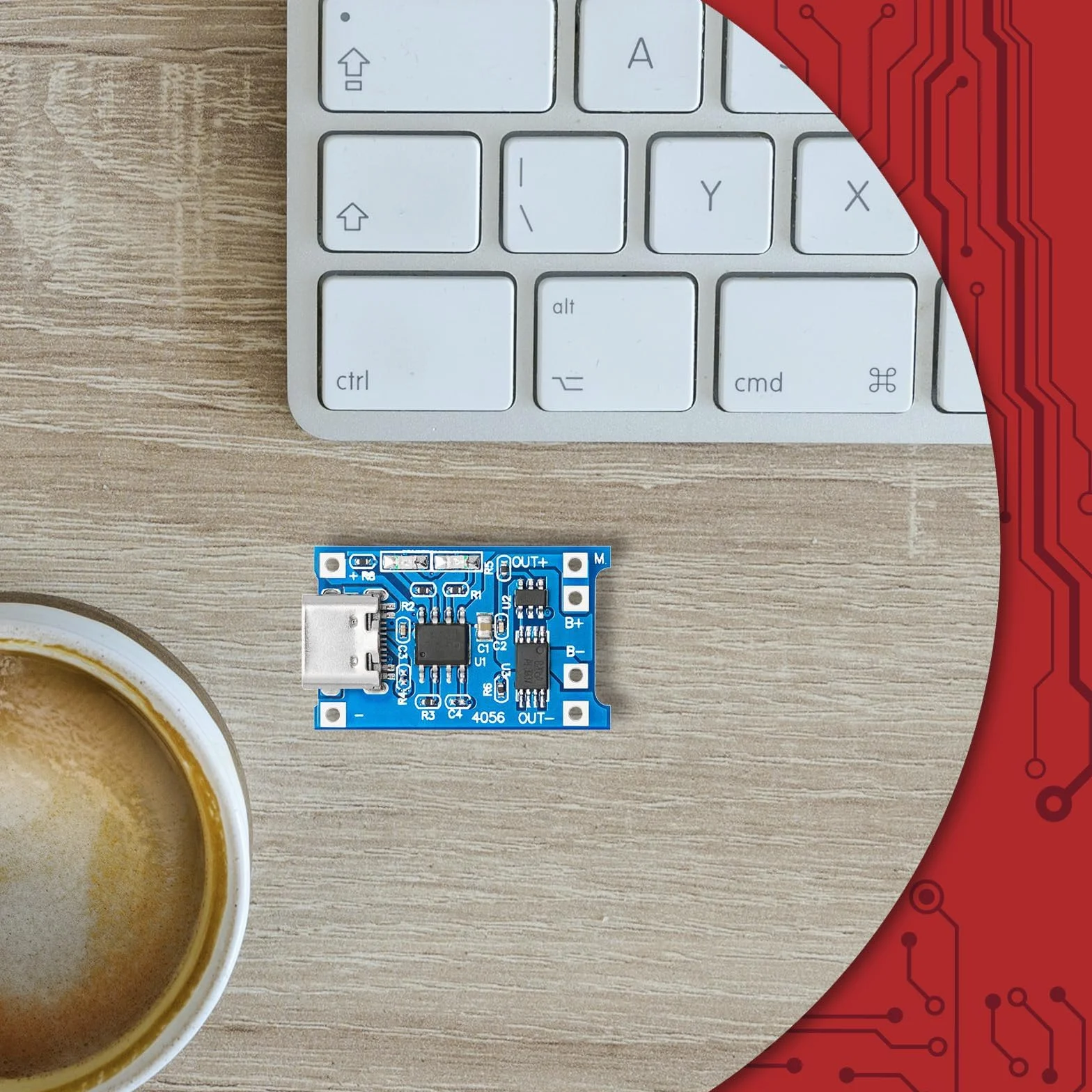 AZDelivery 3 x TP4056 moduł ładowania akumulatora – USB typ C, obwód ochronny, wskaźniki LED – niezbędny do baterii litowo-jonowych lub LiPo