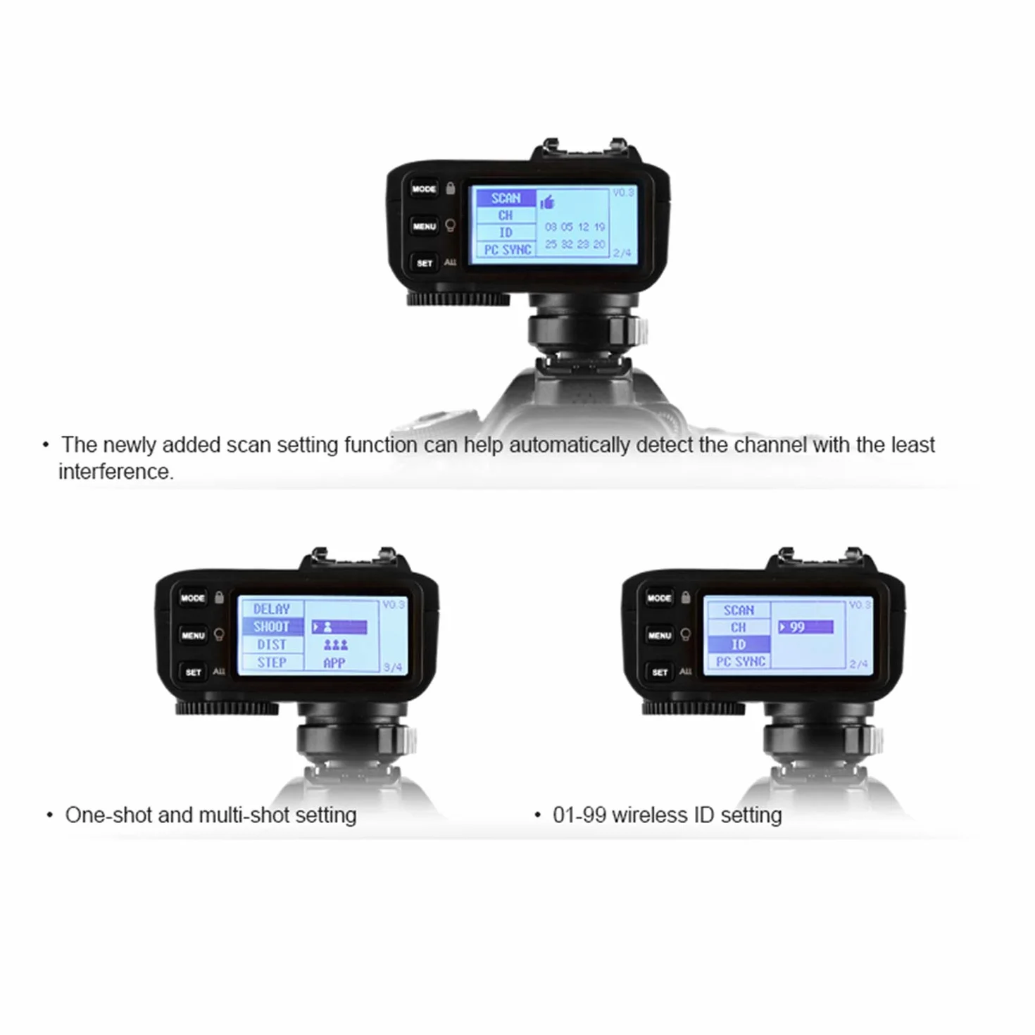Godox X2T-F TTL Bezprzewodowe zdalne wyzwalacze HSS 1/8000s do kamery FUJIFILM, połączenie Bluetooth może być szybkie ustawienie