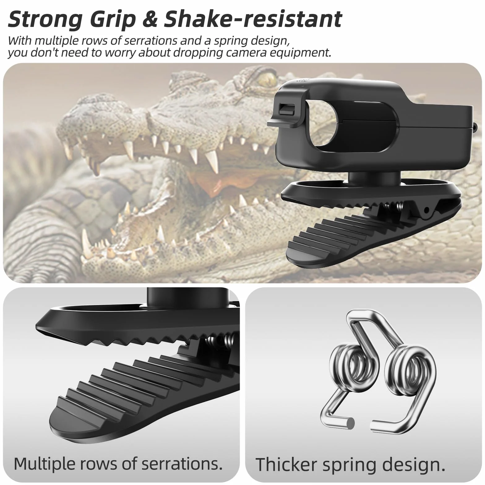 Klips do plecaka do DJI Osmo Nano, łatwy klips zacisk stojak szybkie zwalnianie uchwyt adaptera, kamera sportowa obracany o 360° wspornik fotografowania stała ramka akcesoria